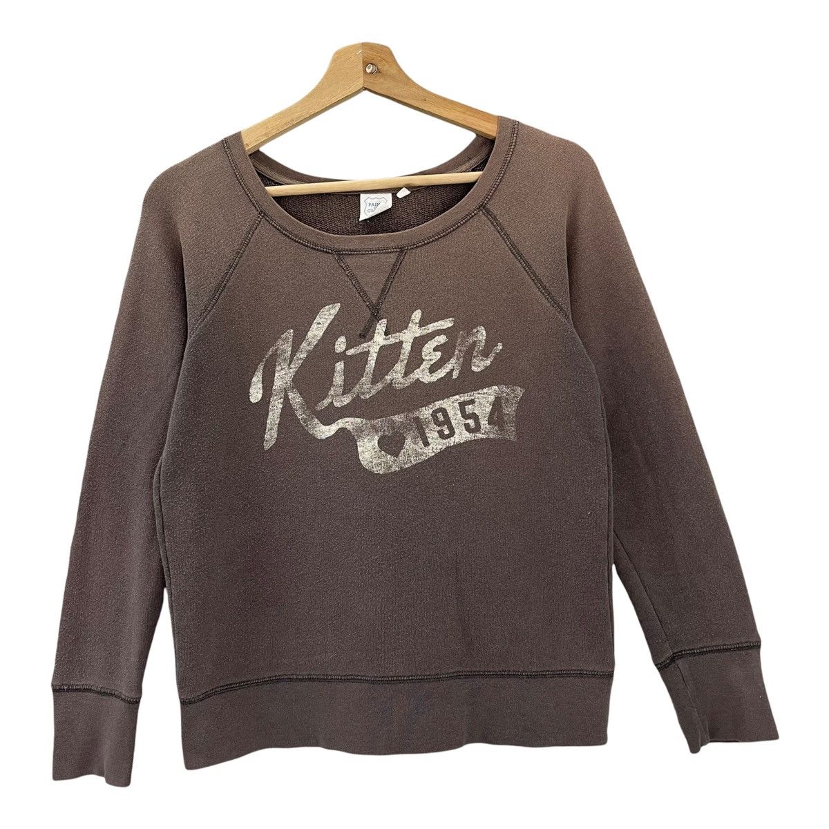 Japanese Brand Faded!! Kitten Big Logo Crewneck Sweatshirt Size M Size US S / EU 44-46 / 1 - 3 Thumbnail