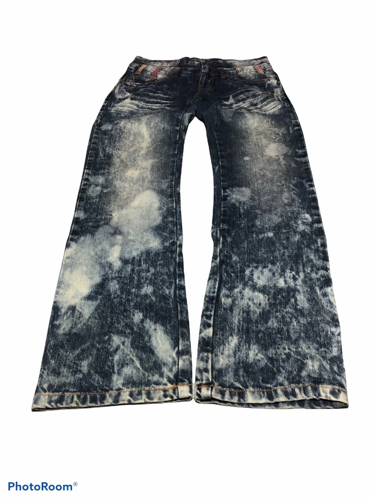 Bleach ⚡️RARE⚡️Bleach Explosion Double Waist Denim Size US 31 - 3 Thumbnail