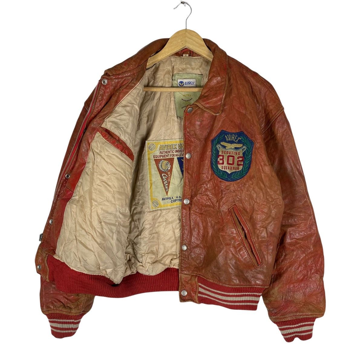 Avirex ⚡️90s AVIREX USA MOHAWK MLB VARSITY JACKET Size US S / EU 44-46 / 1 - 12 Thumbnail