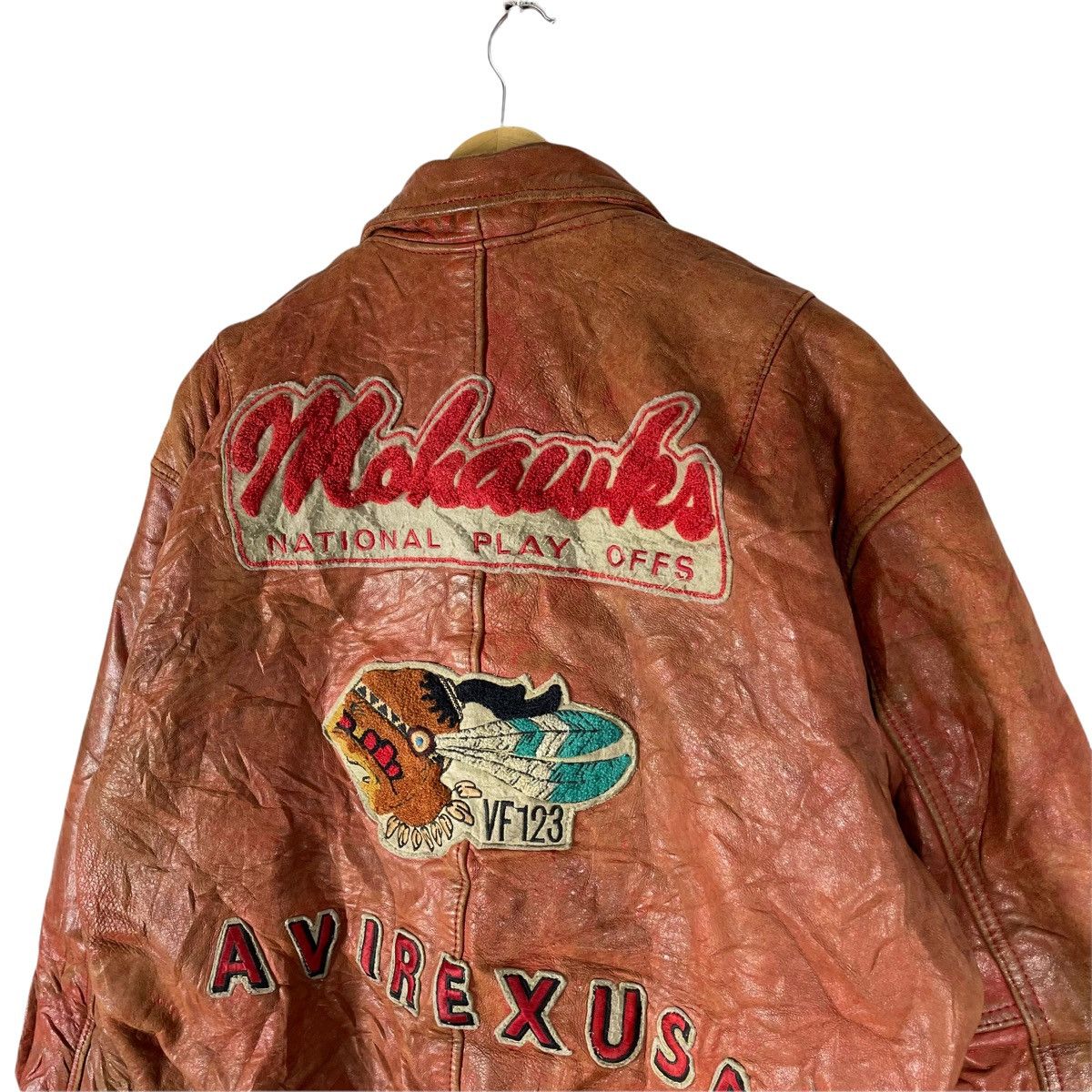 Avirex ⚡️90s AVIREX USA MOHAWK MLB VARSITY JACKET Size US S / EU 44-46 / 1 - 11 Thumbnail