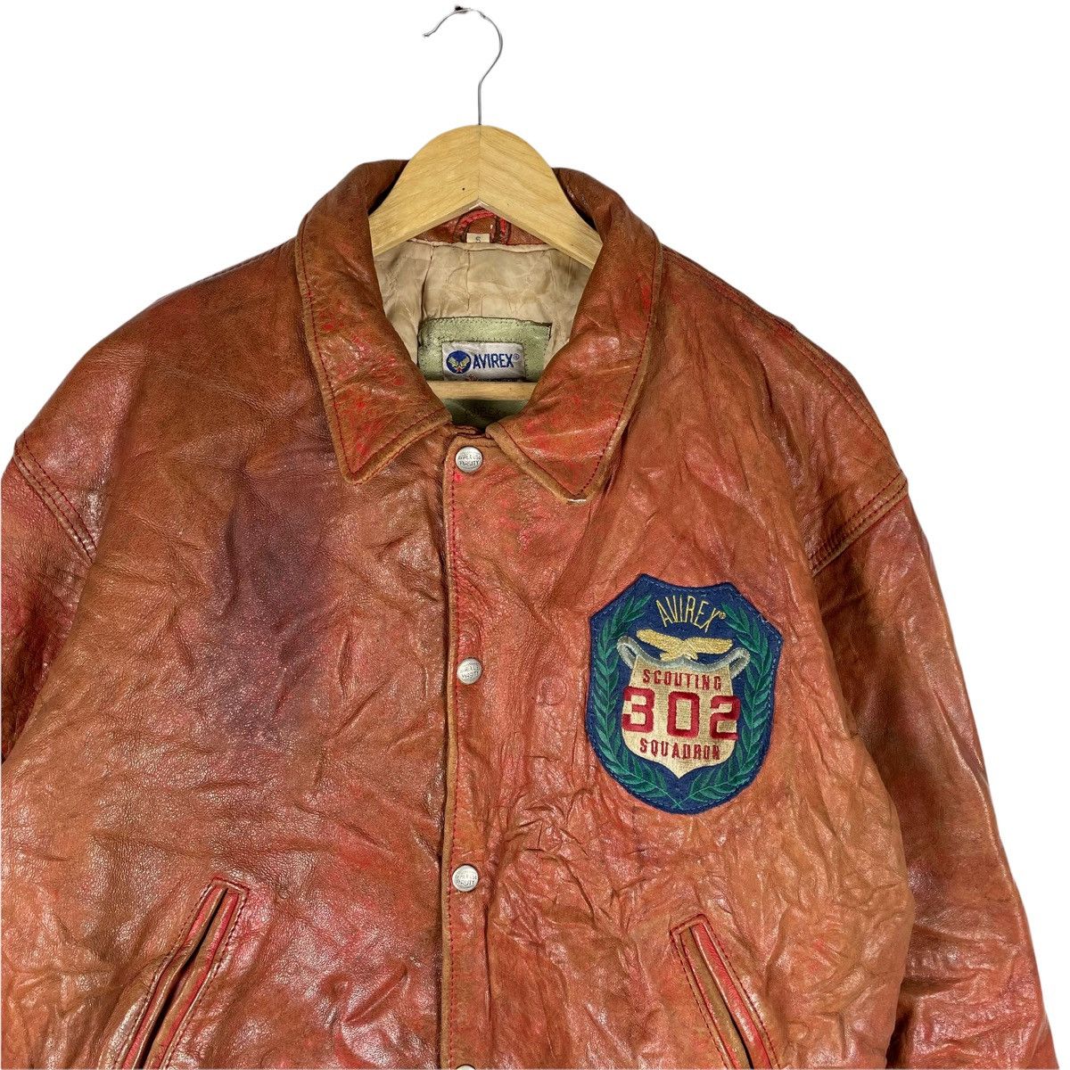Avirex ⚡️90s AVIREX USA MOHAWK MLB VARSITY JACKET Size US S / EU 44-46 / 1 - 3 Thumbnail