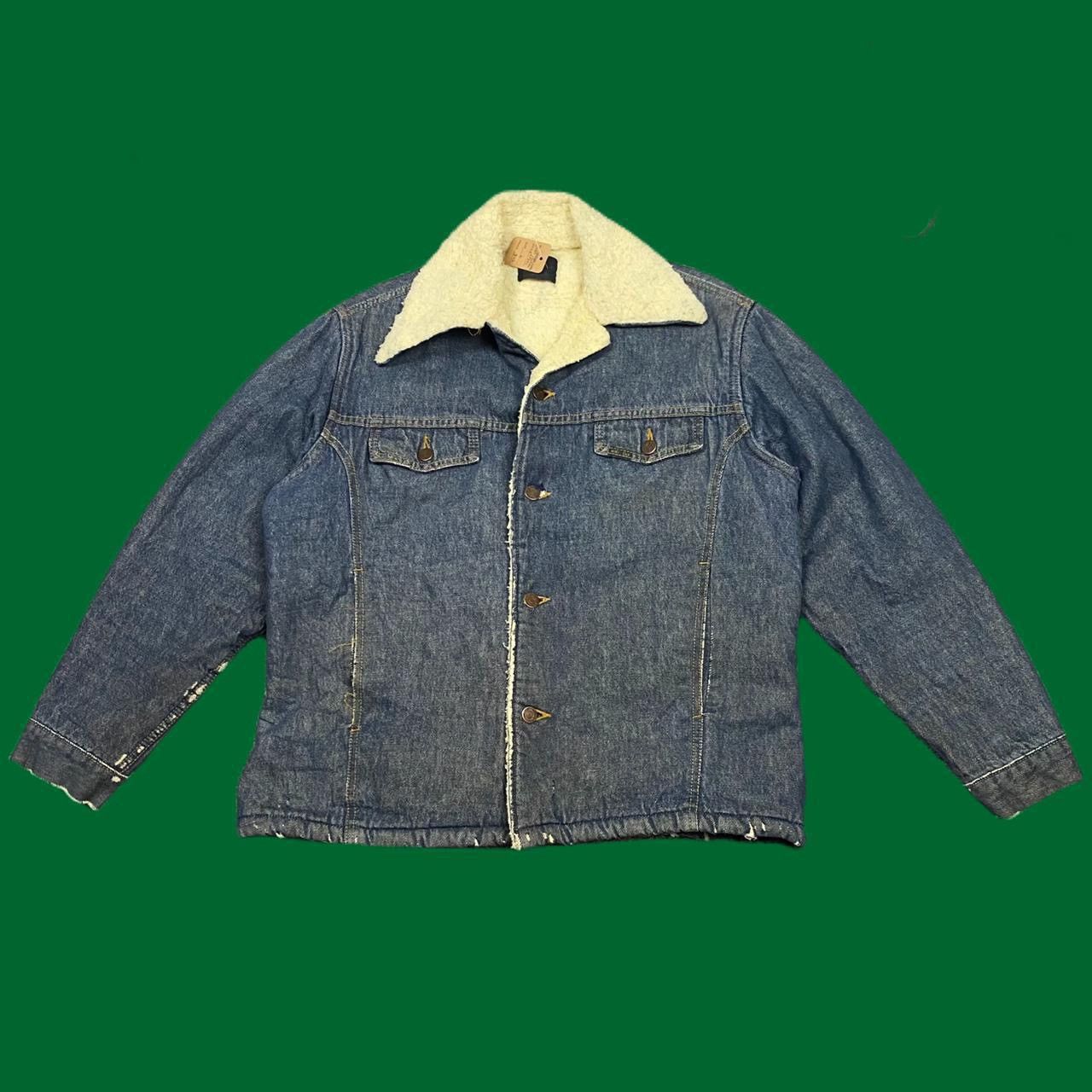 Vintage Sherpa Lined Denim Jacket Grailed