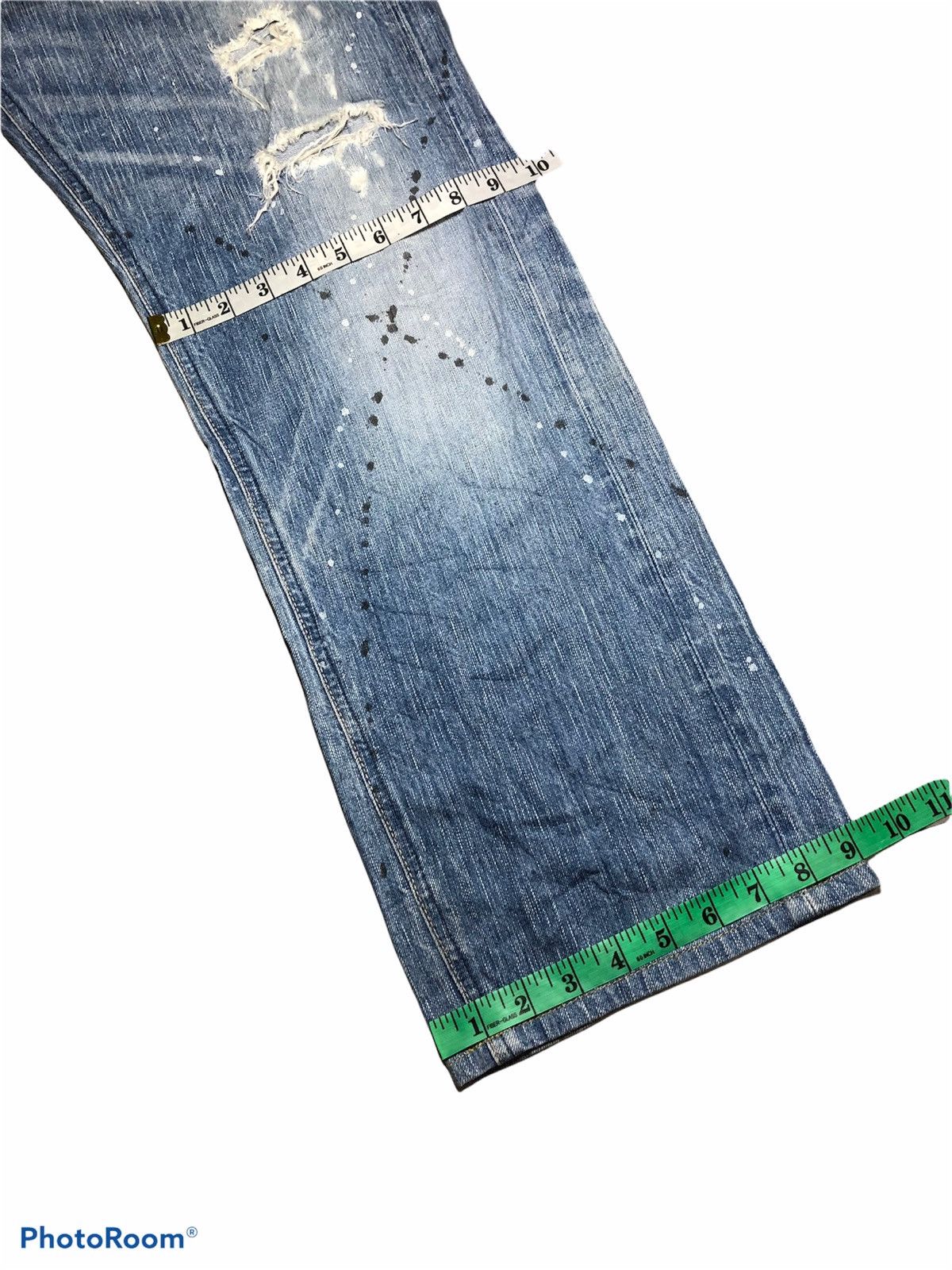 Edwin VINTAGE PAINTED EDWIN DISTRESSED DENIM Size US 37 - 11 Thumbnail