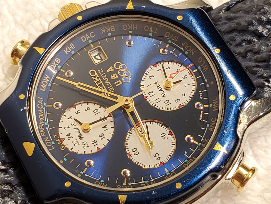 Seiko Vintage Seiko 1992 USA Olympic Quartz Watch World Timer | Grailed