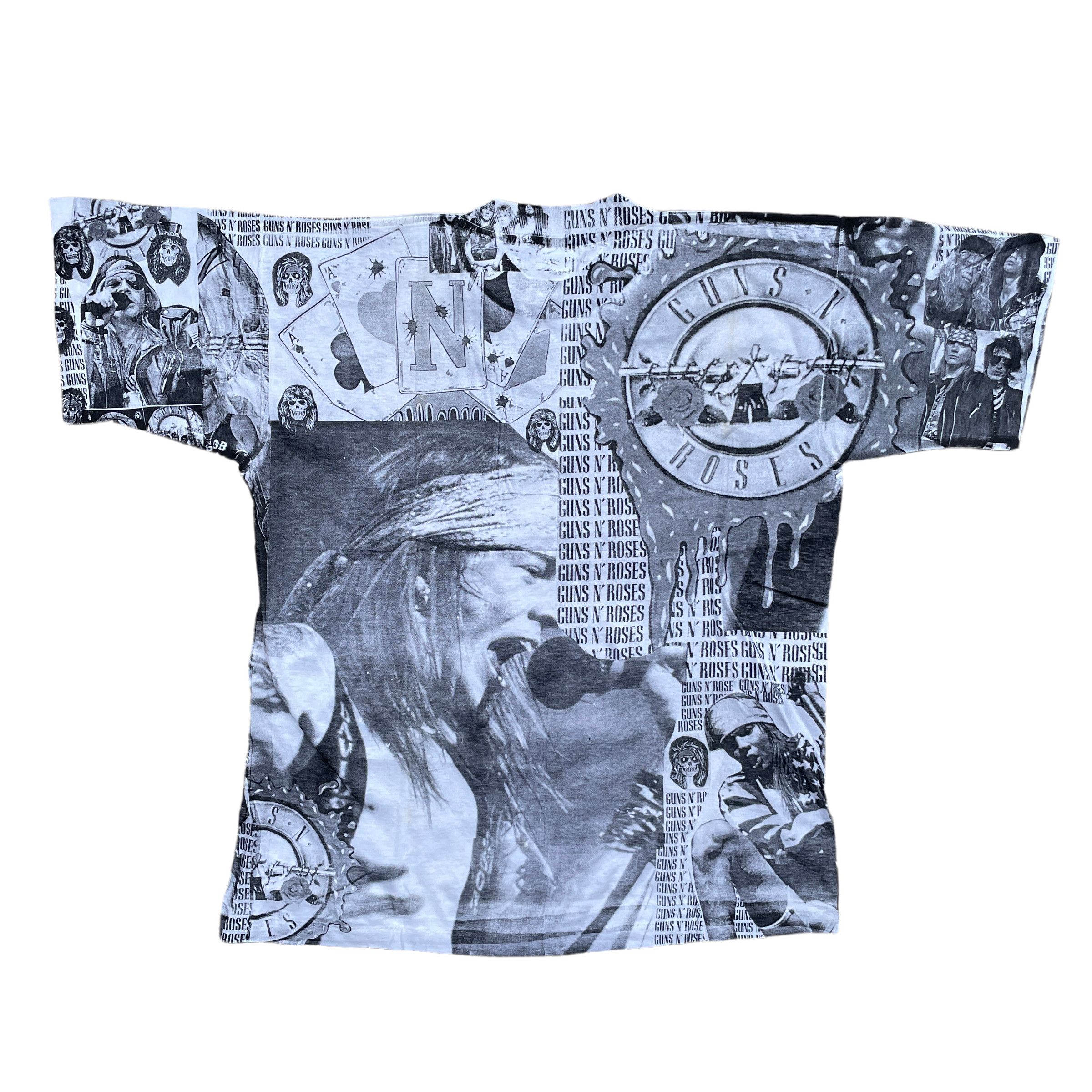 Vintage rare Guns N Roses All over print T-shirt