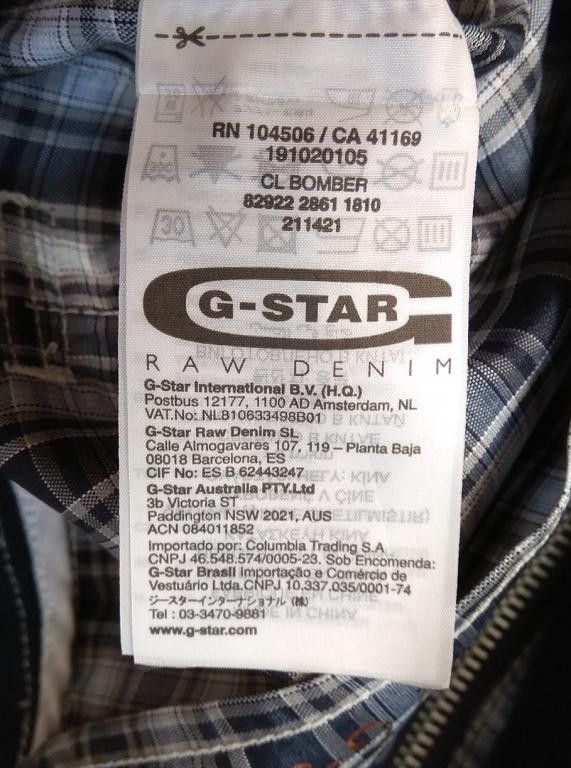 G-Star G-STAR RAW CL Bomber checked jacket windbreaker Size US S / EU 44-46 / 1 - 10 Thumbnail