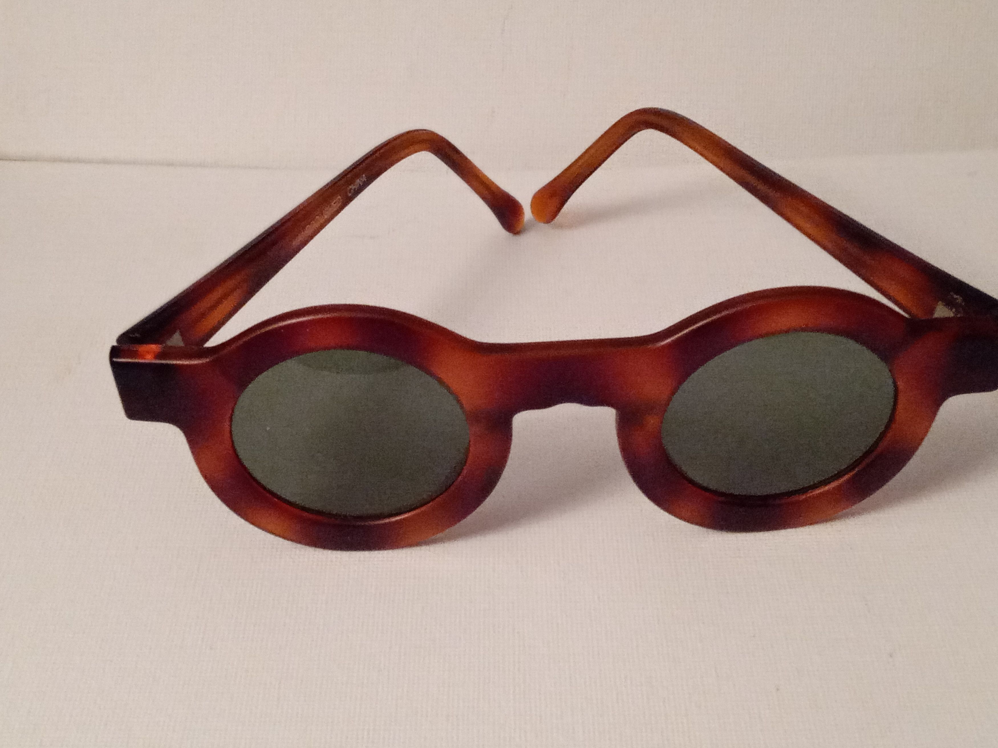 Vintage Vintage Faux Tortoise Sunglasses NOS Warhol, Studio 54 Size ONE SIZE - 4 Thumbnail