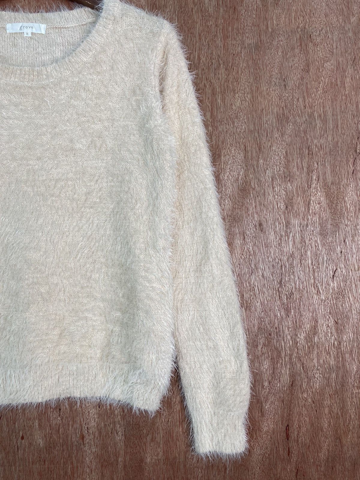 Homespun Knitwear × Japanese Brand DL Grove Light Pink Shag Shaggy Fur Mohair Knitwear #B640 Size US S / EU 44-46 / 1 - 4 Thumbnail