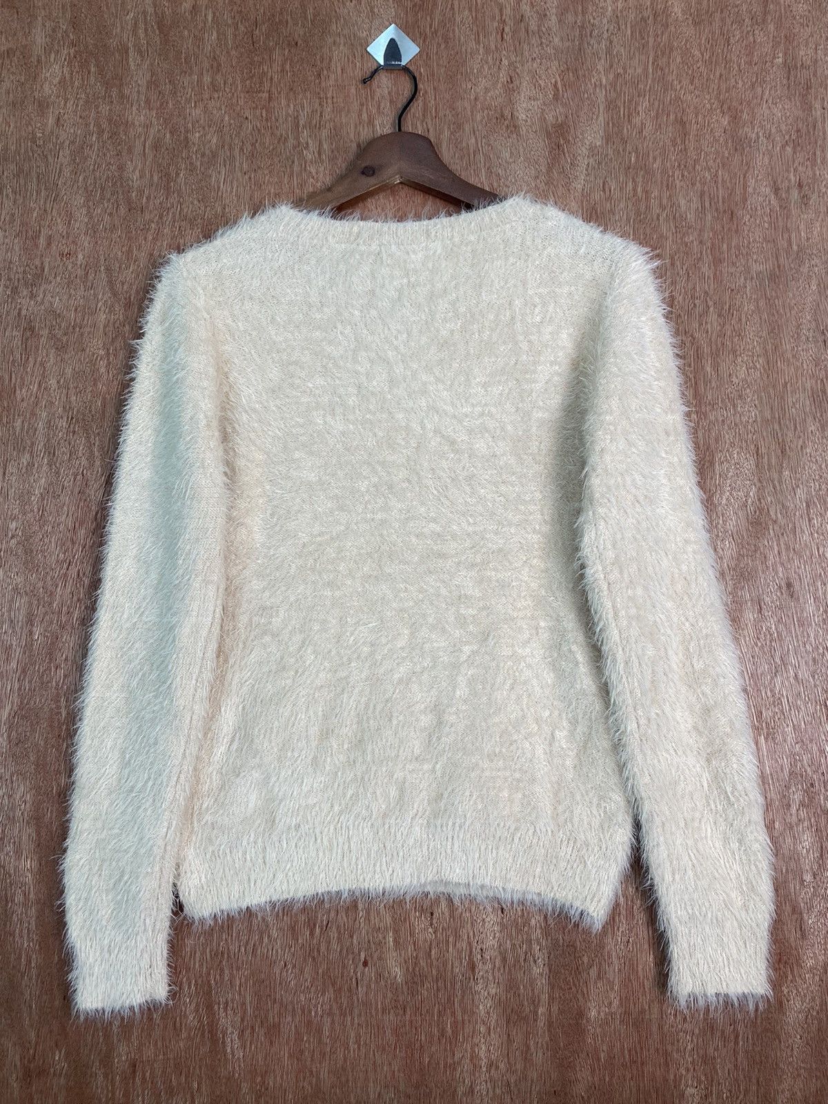 Homespun Knitwear × Japanese Brand DL Grove Light Pink Shag Shaggy Fur Mohair Knitwear #B640 Size US S / EU 44-46 / 1 - 6 Thumbnail