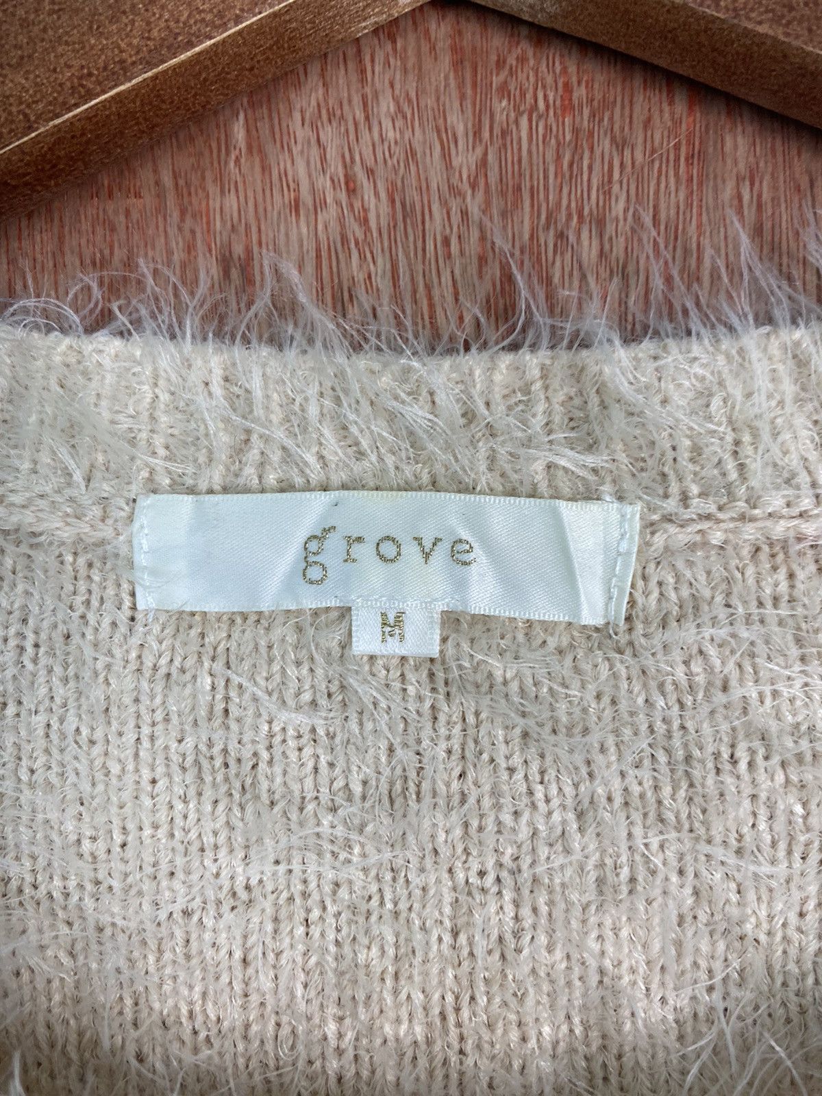 Homespun Knitwear × Japanese Brand DL Grove Light Pink Shag Shaggy Fur Mohair Knitwear #B640 Size US S / EU 44-46 / 1 - 7 Thumbnail