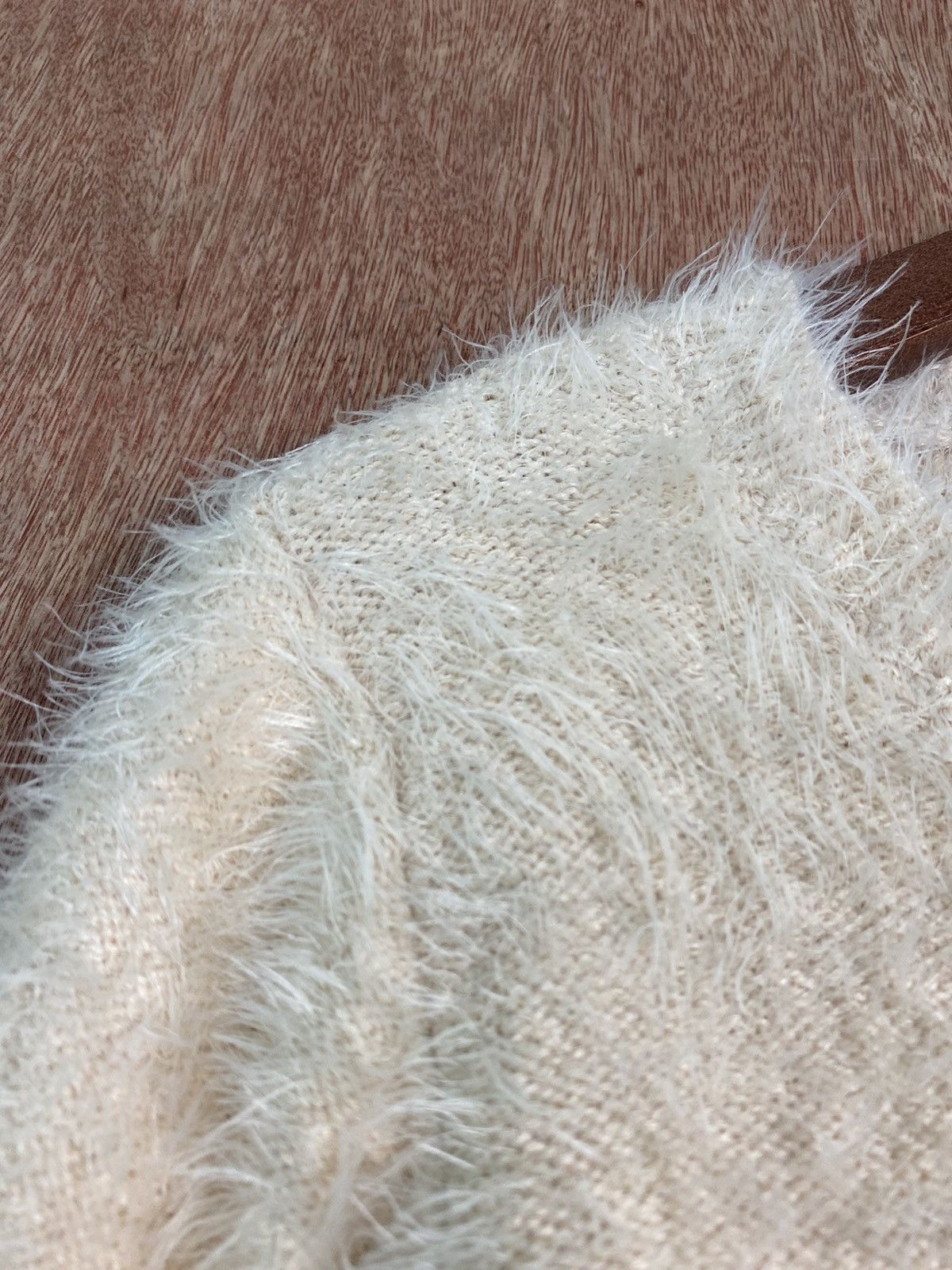 Homespun Knitwear × Japanese Brand DL Grove Light Pink Shag Shaggy Fur Mohair Knitwear #B640 Size US S / EU 44-46 / 1 - 5 Thumbnail