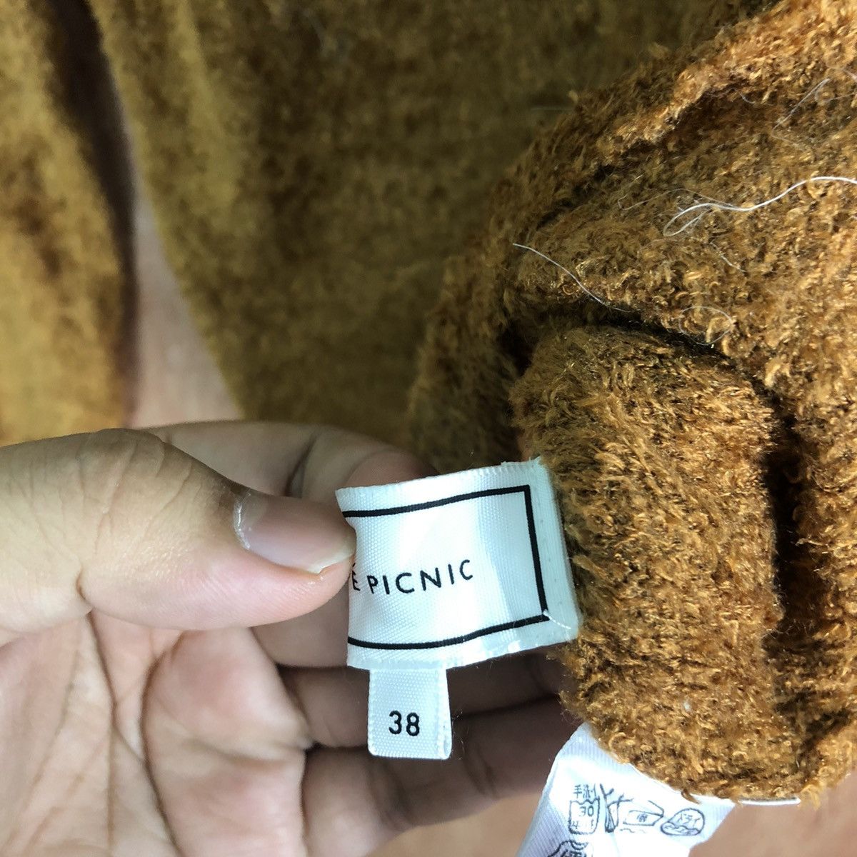 Japanese Brand Rode Picnic Shag Shaggy Fur Mohair Knitwear #6520 Size US M / EU 48-50 / 2 - 7 Thumbnail