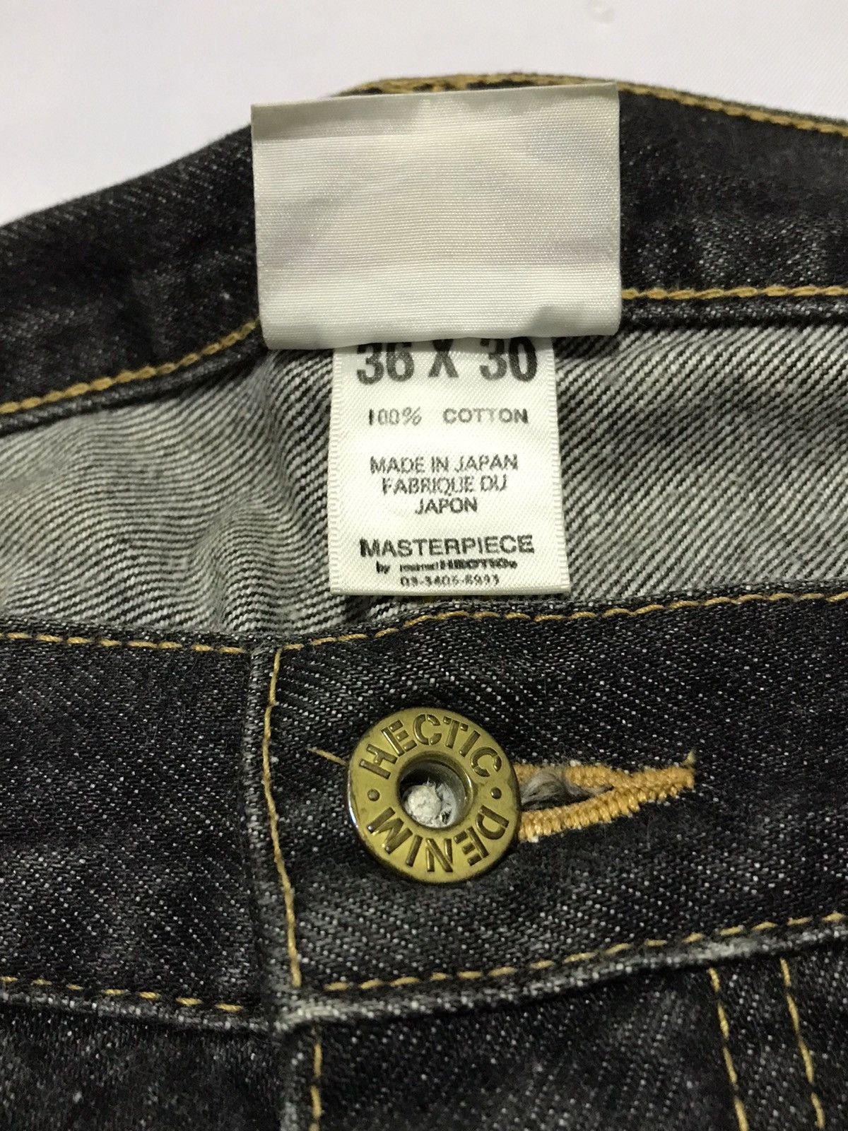 MasterPiece Masterpiece Mad Hectic Workwear Buckle Back Pants Size US 33 - 8 Thumbnail