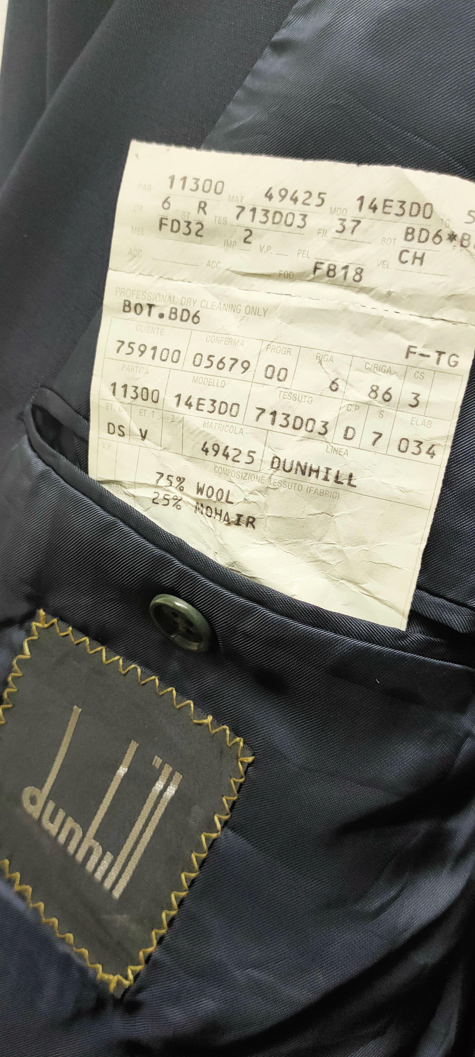 Alfred Dunhill Alfred Dunhill vintage blazer black Size 48L - 9 Thumbnail