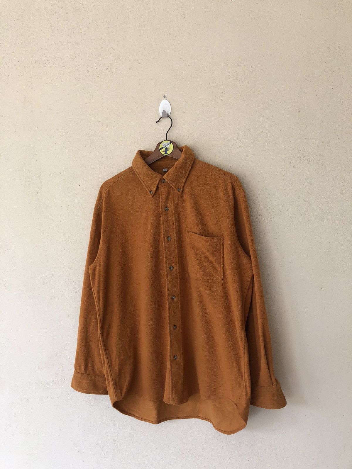 Japanese Brand × Uniqlo Uncle Roger Orange Fleece Shirt Size US L / EU 52-54 / 3 - 2 Thumbnail