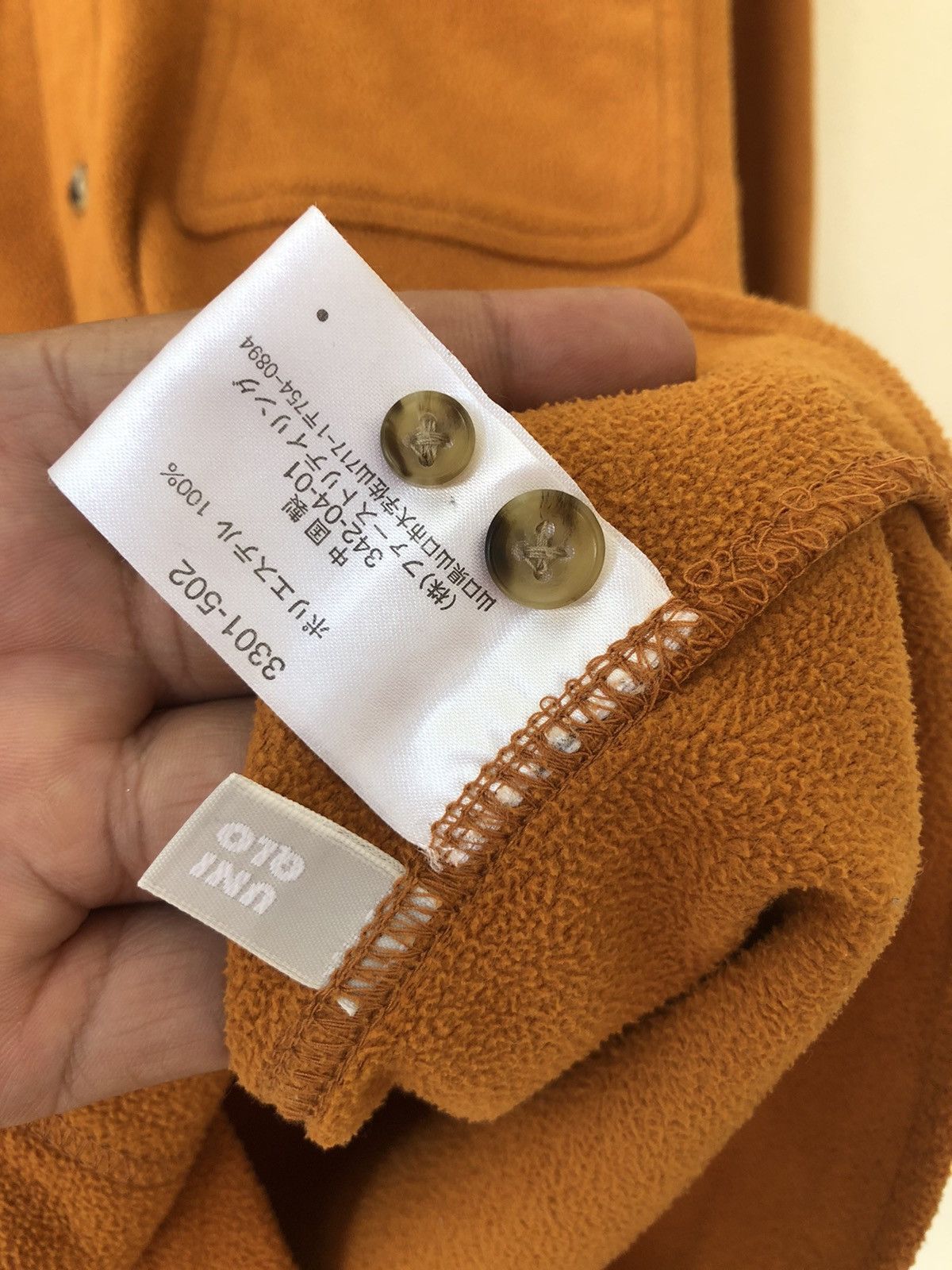 Japanese Brand × Uniqlo Uncle Roger Orange Fleece Shirt Size US L / EU 52-54 / 3 - 8 Thumbnail