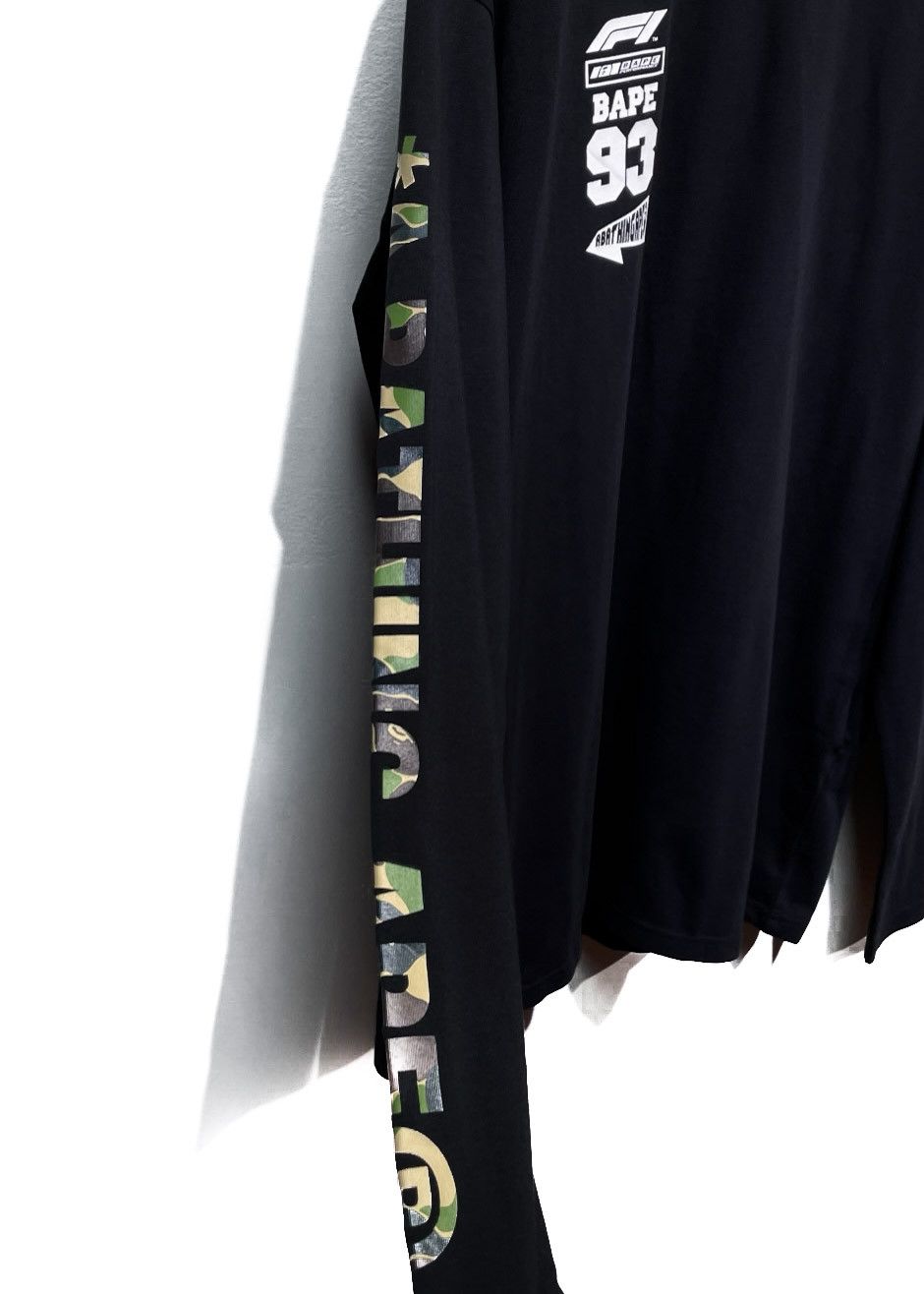Bape Bape Formula One Black Mock Neck Long Sleeves T-shirt Size US XL / EU 56 / 4 - 4 Thumbnail
