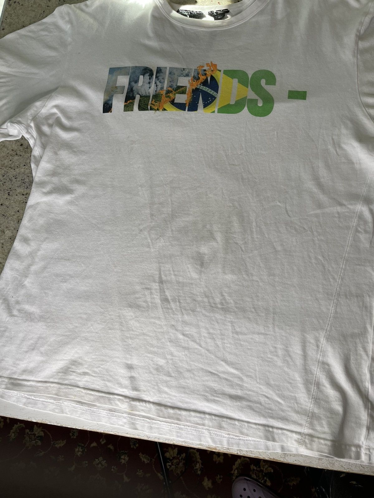 Vlone White Brazil “Friends” Vlone | Grailed