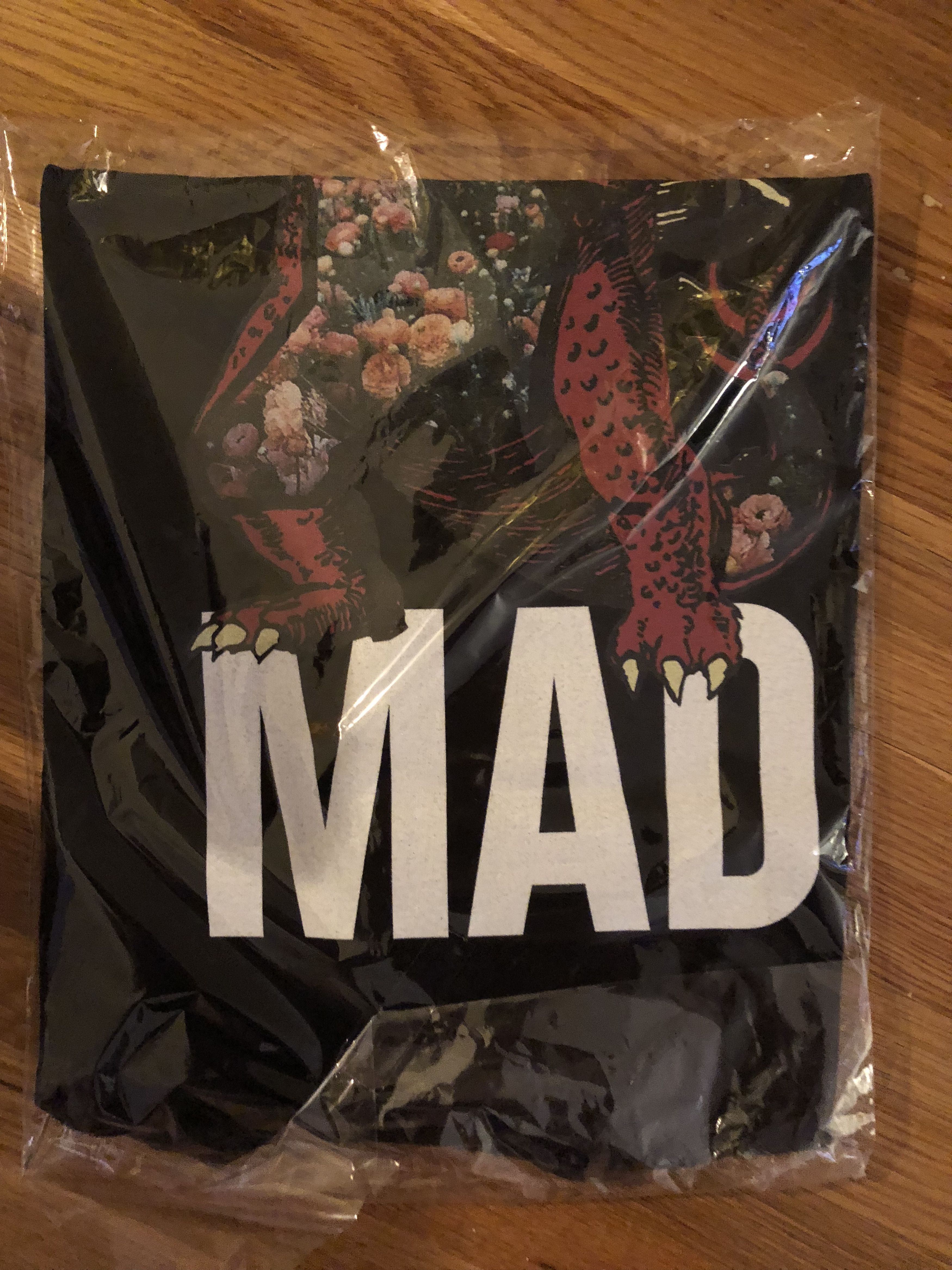 Hypebeast × Undercover UNDERCOVER Dinosaur Floral Landscape "MAD” T Shirt in Black Size US M / EU 48-50 / 2 - 4 Thumbnail