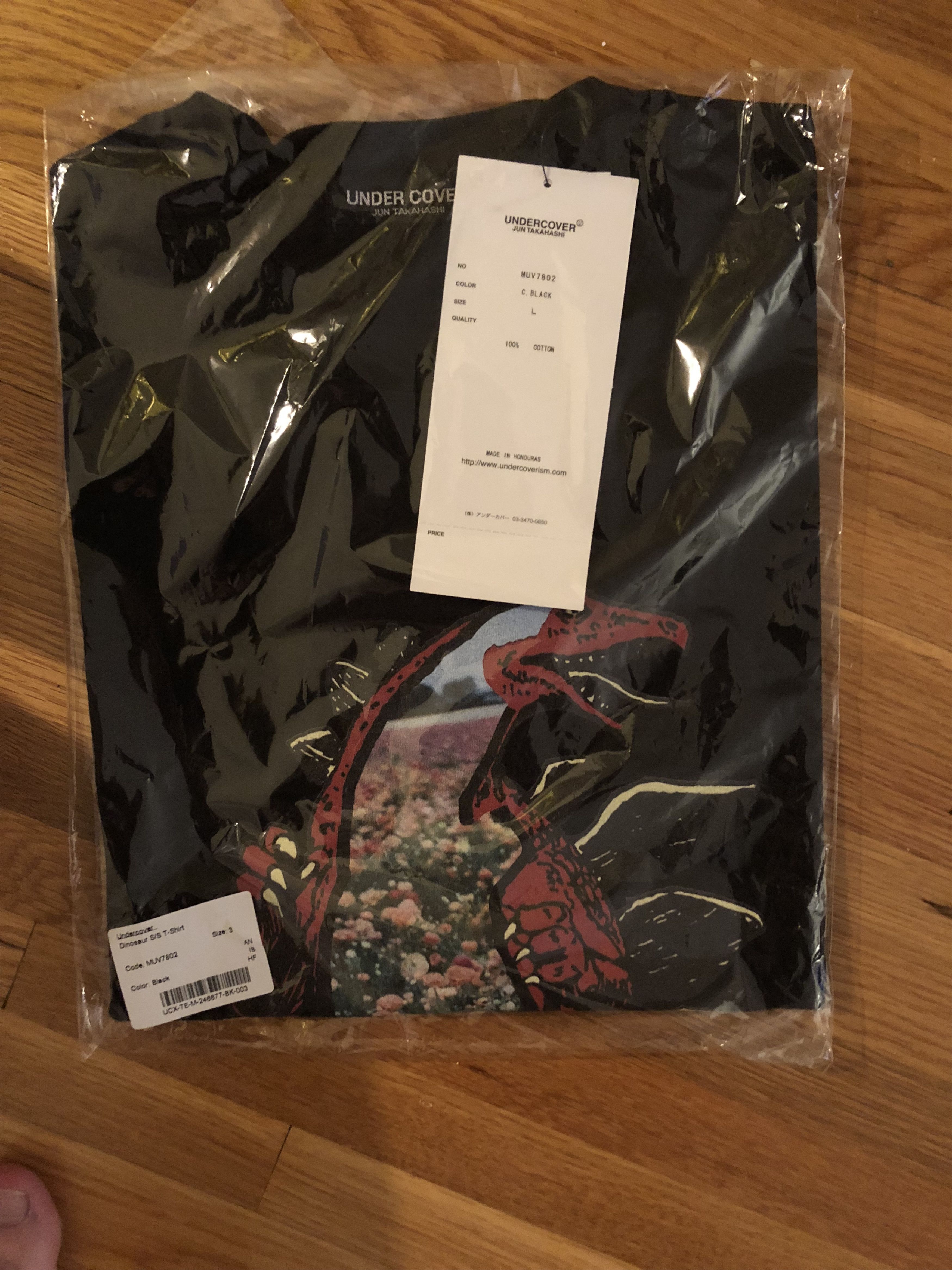 Hypebeast × Undercover UNDERCOVER Dinosaur Floral Landscape "MAD” T Shirt in Black Size US M / EU 48-50 / 2 - 5 Thumbnail