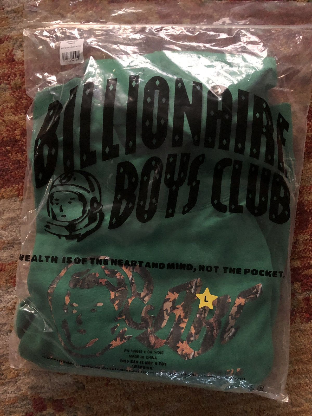 Billionaire Boys Club × Nigo × Pharrell ADVENTURE OG HOODIE - GREEN / L Size US L / EU 52-54 / 3 - 2 Thumbnail