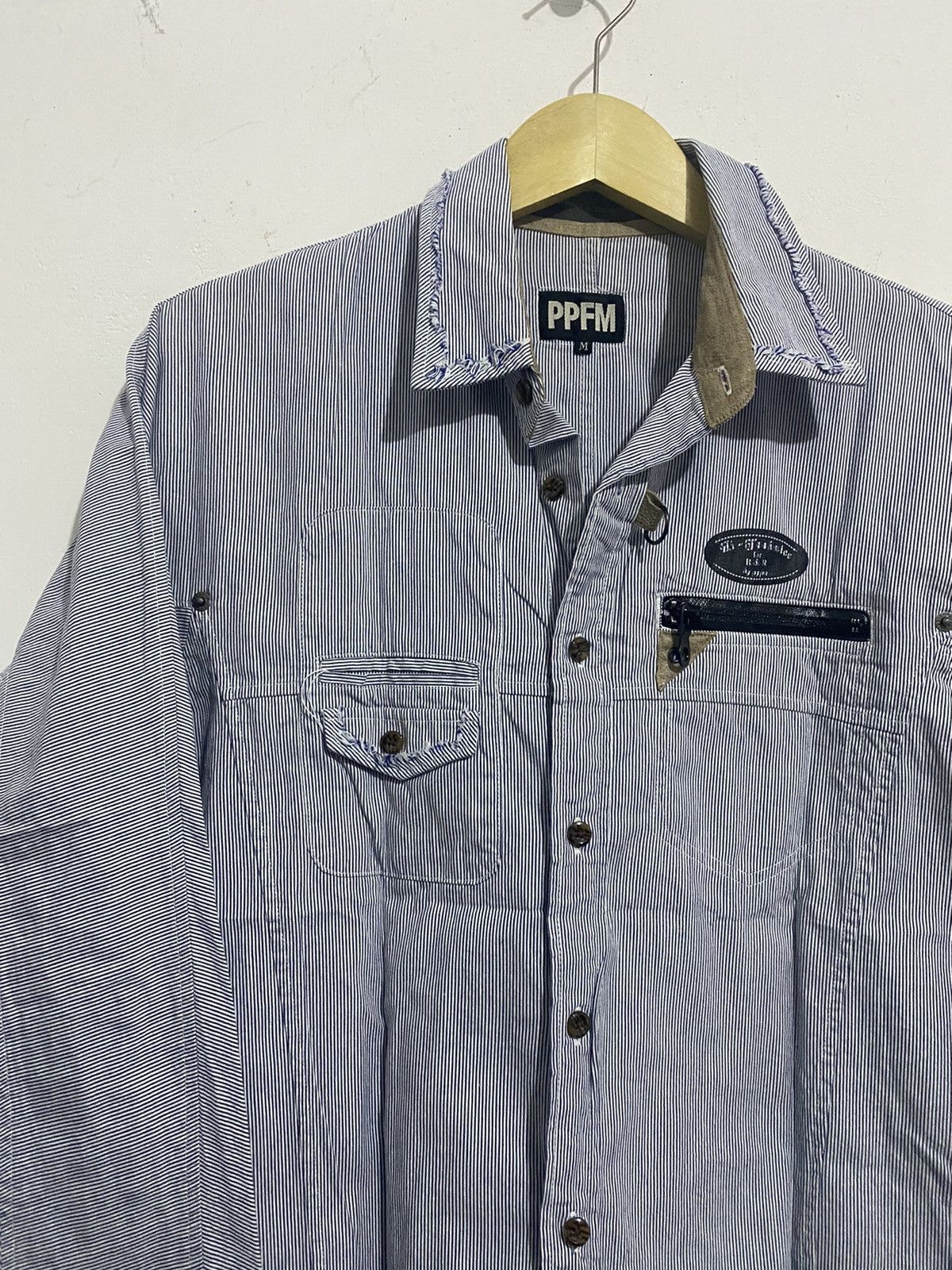 14th Addiction × KMRii × Yasuyuki Ishii 💸BINDINGOFFER💸Ppfm Eastern Rock Stripe Shirt Size US M / EU 48-50 / 2 - 3 Thumbnail