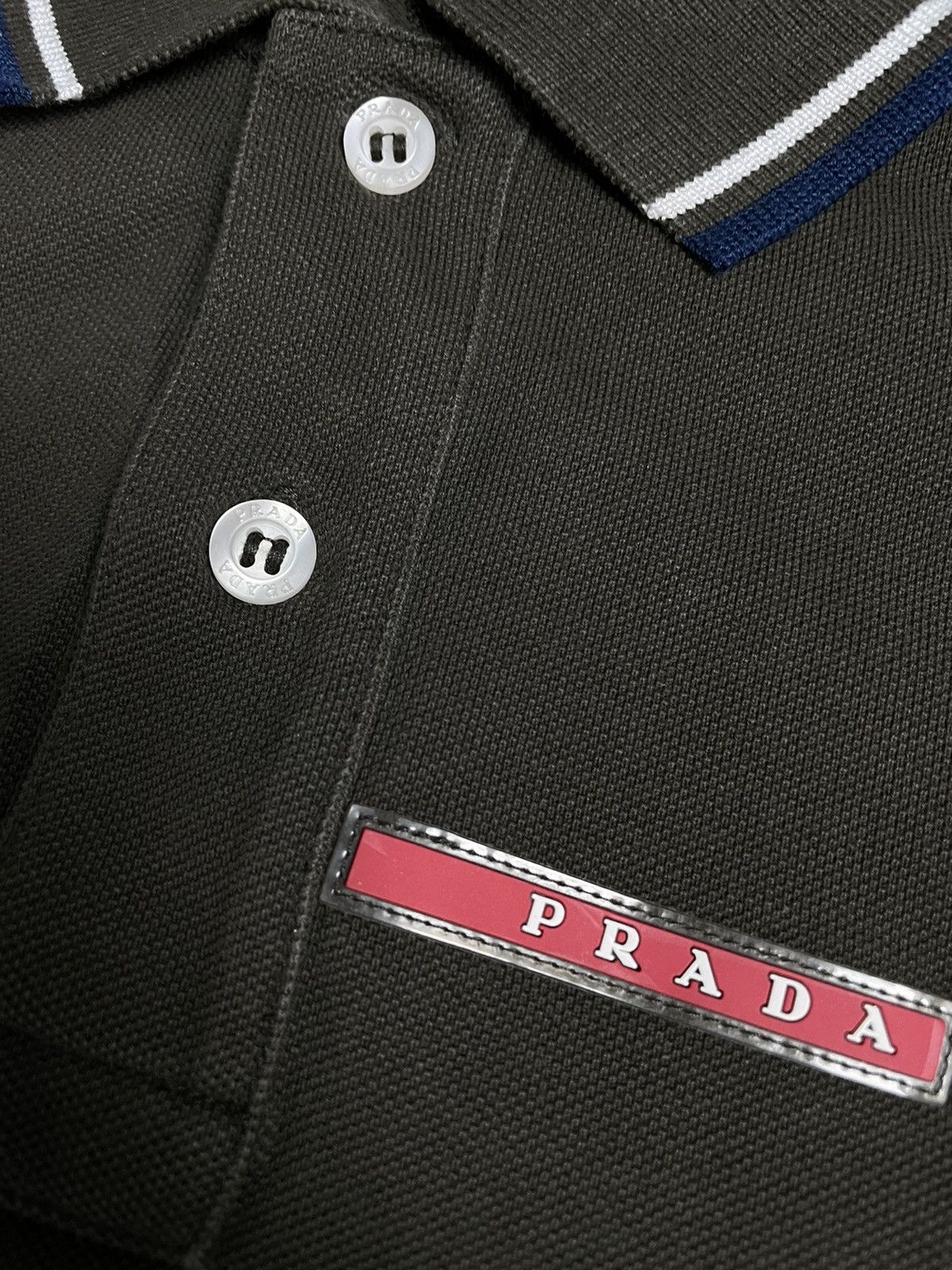 Prada Prada Red Tab Brown Polo Shirt Size US S / EU 44-46 / 1 - 4 Thumbnail