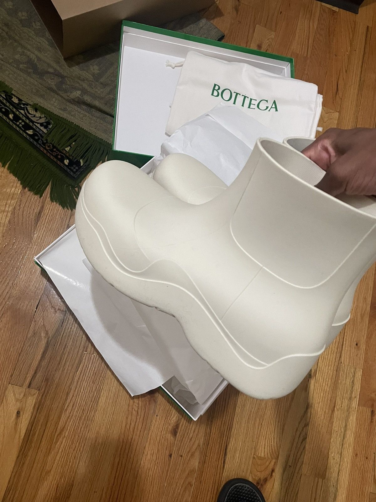 Bottega Veneta Bottega Veneta Puddle Boots (Rubber Band) Size US 12 / EU 45 - 1 Thumbnail
