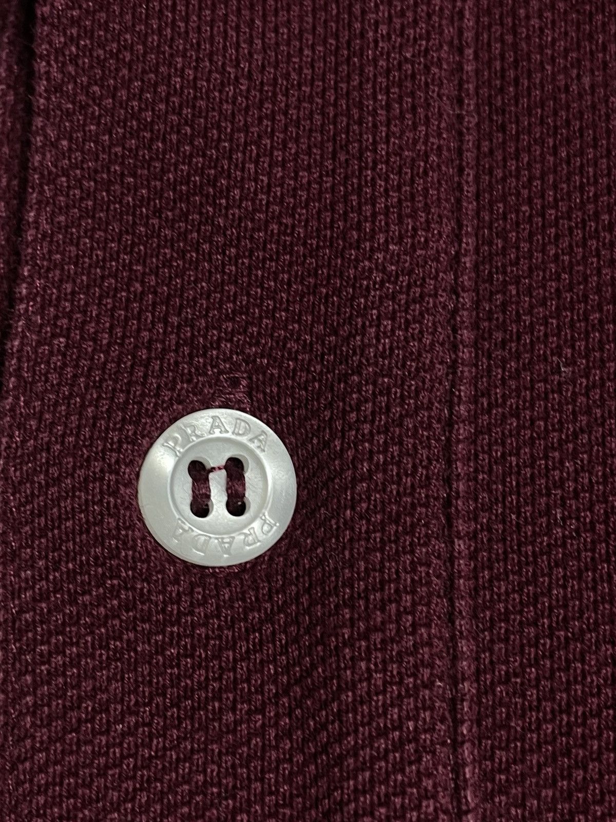 Prada Prada Red Tab Burgundy Polo Shirt Size US S / EU 44-46 / 1 - 5 Thumbnail