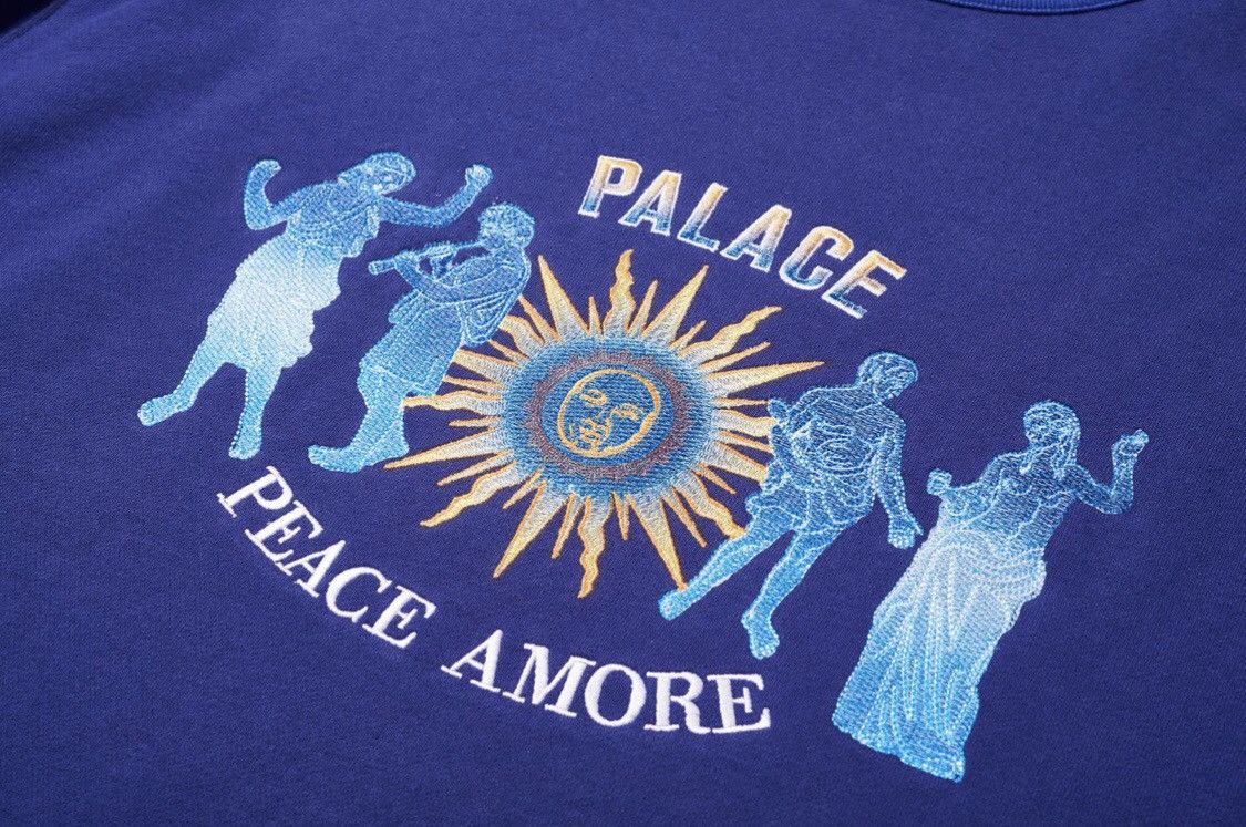 Palace PALACE - Embroidered Tripper Rib Crew in Purple SS19 Size US M / EU 48-50 / 2 - 3 Thumbnail