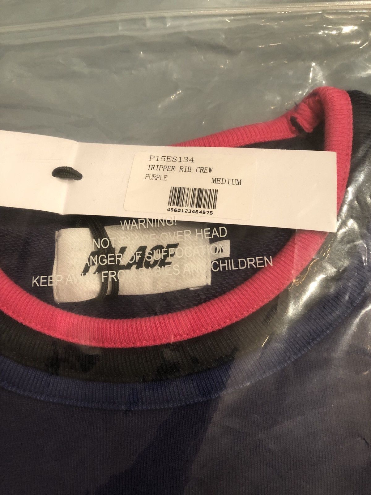 Palace PALACE - Embroidered Tripper Rib Crew in Purple SS19 Size US M / EU 48-50 / 2 - 4 Thumbnail