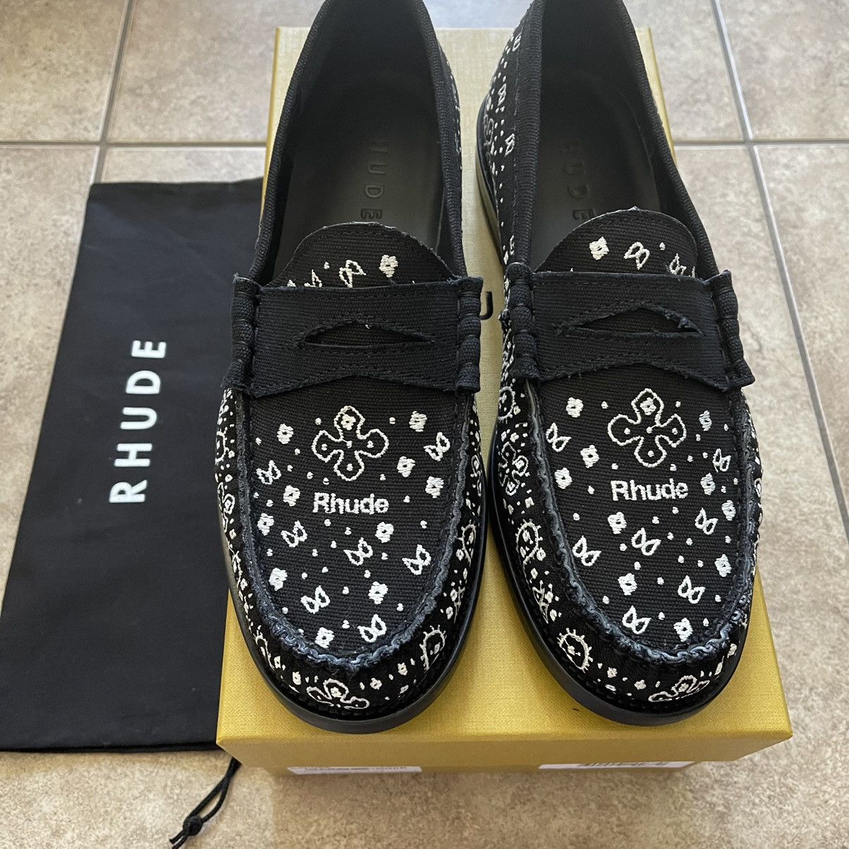 Rhude Bandana Black Paisley Loafers V2 BANDANA – R H U D E main image 4