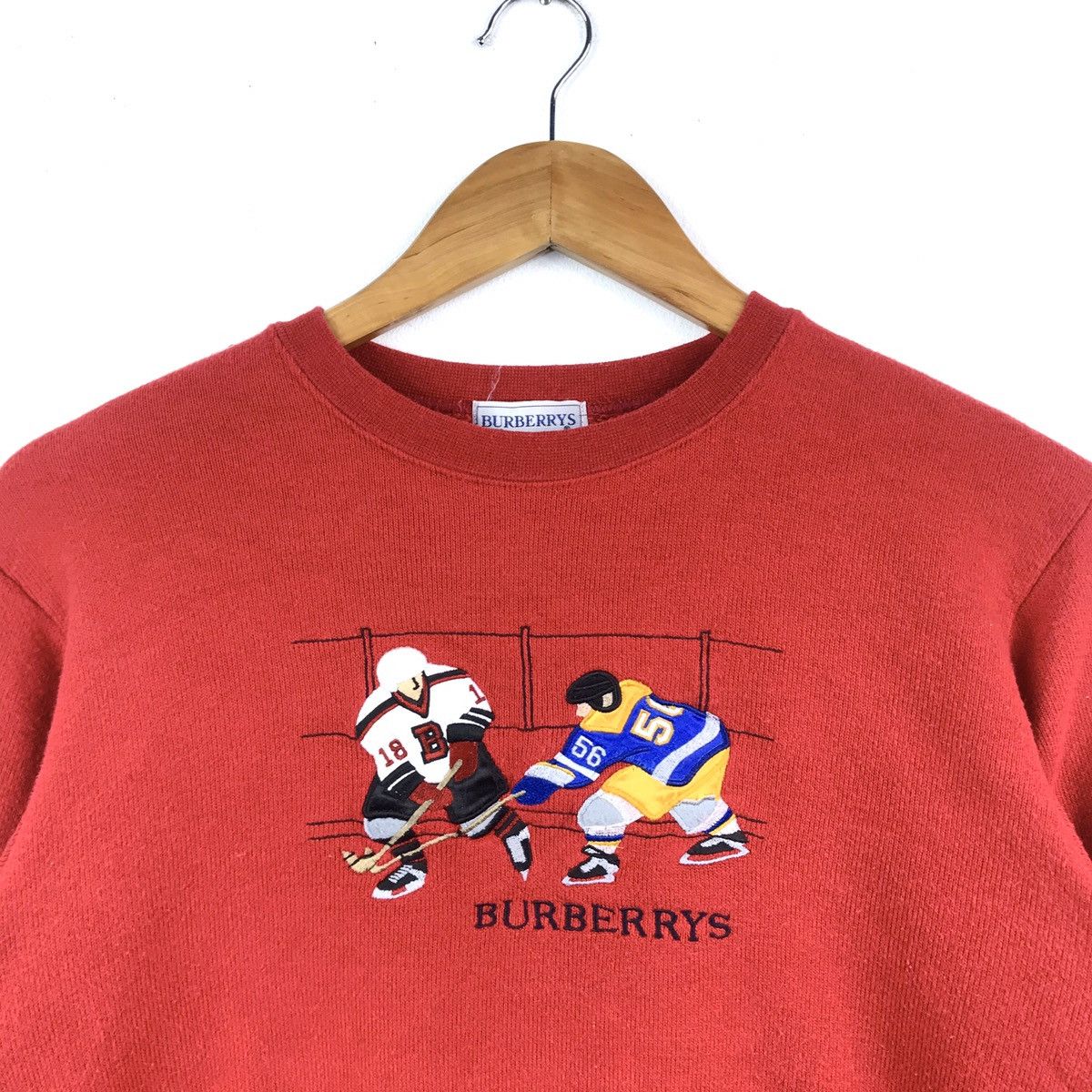 Burberry × Vintage Vintage Burberrys London England Ice Hockey Logo Sweatshirt Size US S / EU 44-46 / 1 - 2 Thumbnail