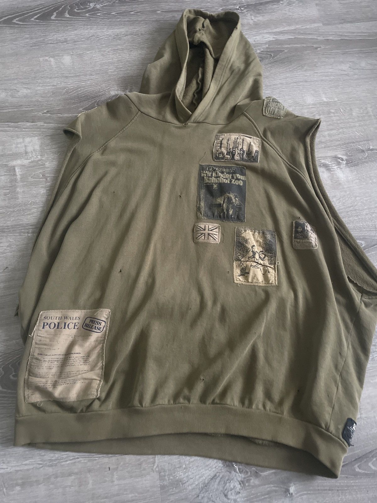 Raf Simons Raf AW 2001-2002 Sleeveless Hoodie Size US XL / EU 56 / 4 - 1 Preview