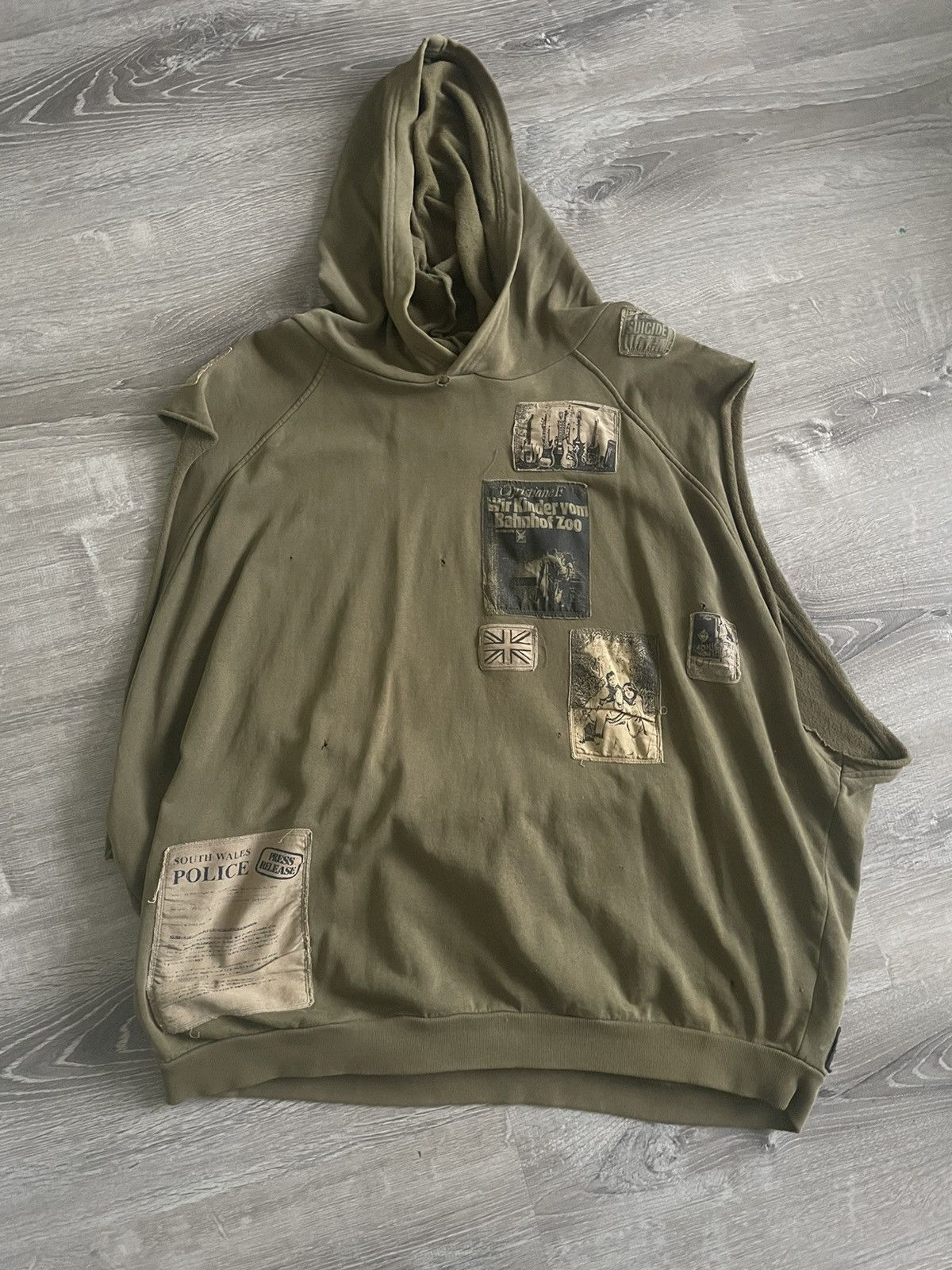 Raf Simons Raf AW 2001-2002 Sleeveless Hoodie Size US XL / EU 56 / 4 - 2 Preview