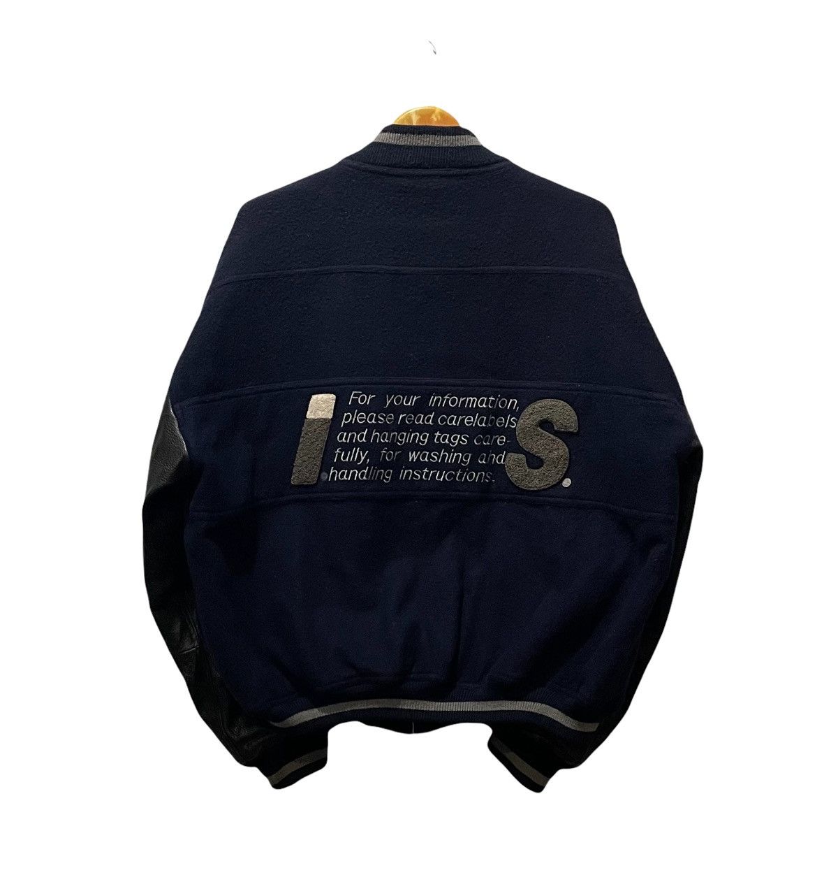 Issey Miyake × Japanese Brand × Tsumori Chisato Tsumori Chisato I S Leather Sleeve Bomber Jacket Size US M / EU 48-50 / 2 - 4 Thumbnail