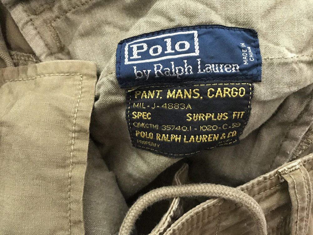 Polo Ralph Lauren PRL Drawstring Military Surplus Fit Cargo Trouser Size US 31 - 22 Thumbnail
