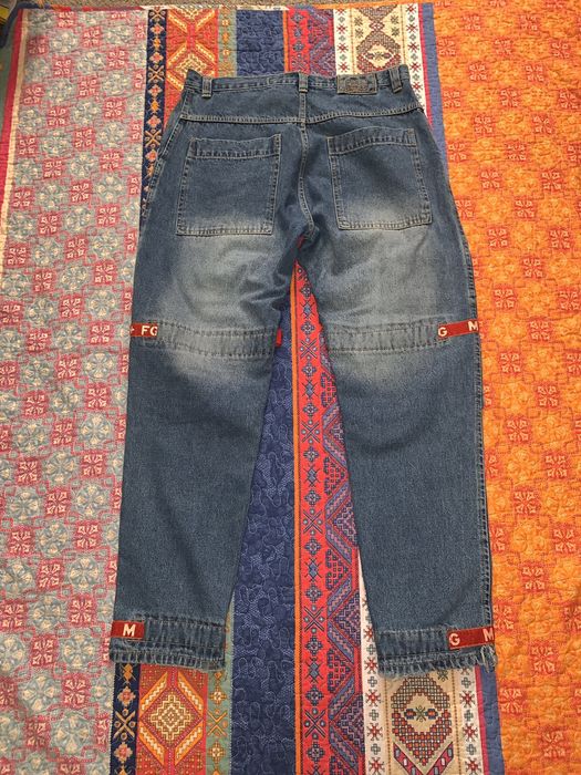 Marithe Francois Girbaud Marithe Francois Girbaud Jeans with Red Print ...