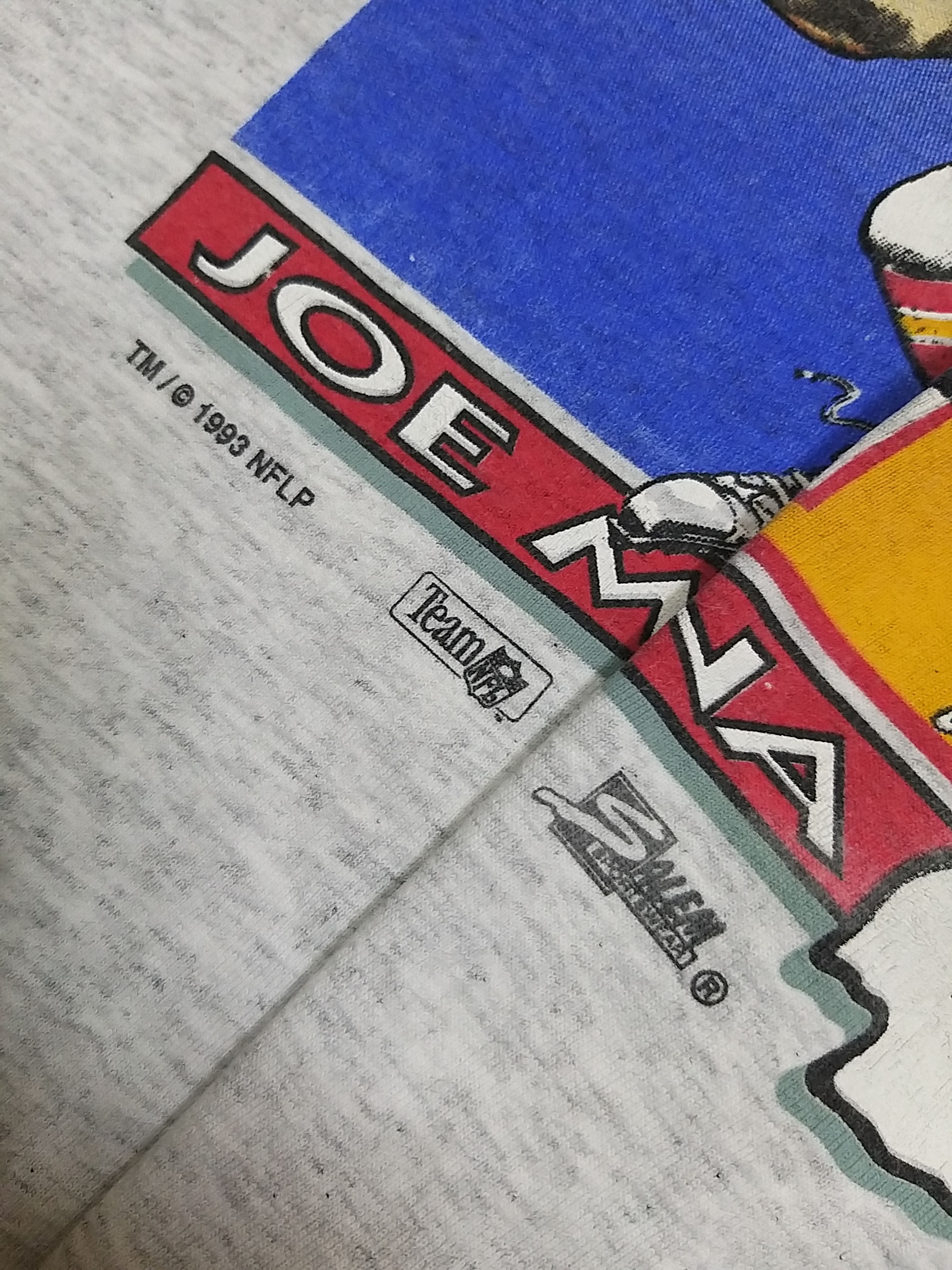 NFL VINTAGE 90'S JOE MONTANA CHIEFS NFL 1993 T SHIRT Size US L / EU 52-54 / 3 - 4 Thumbnail