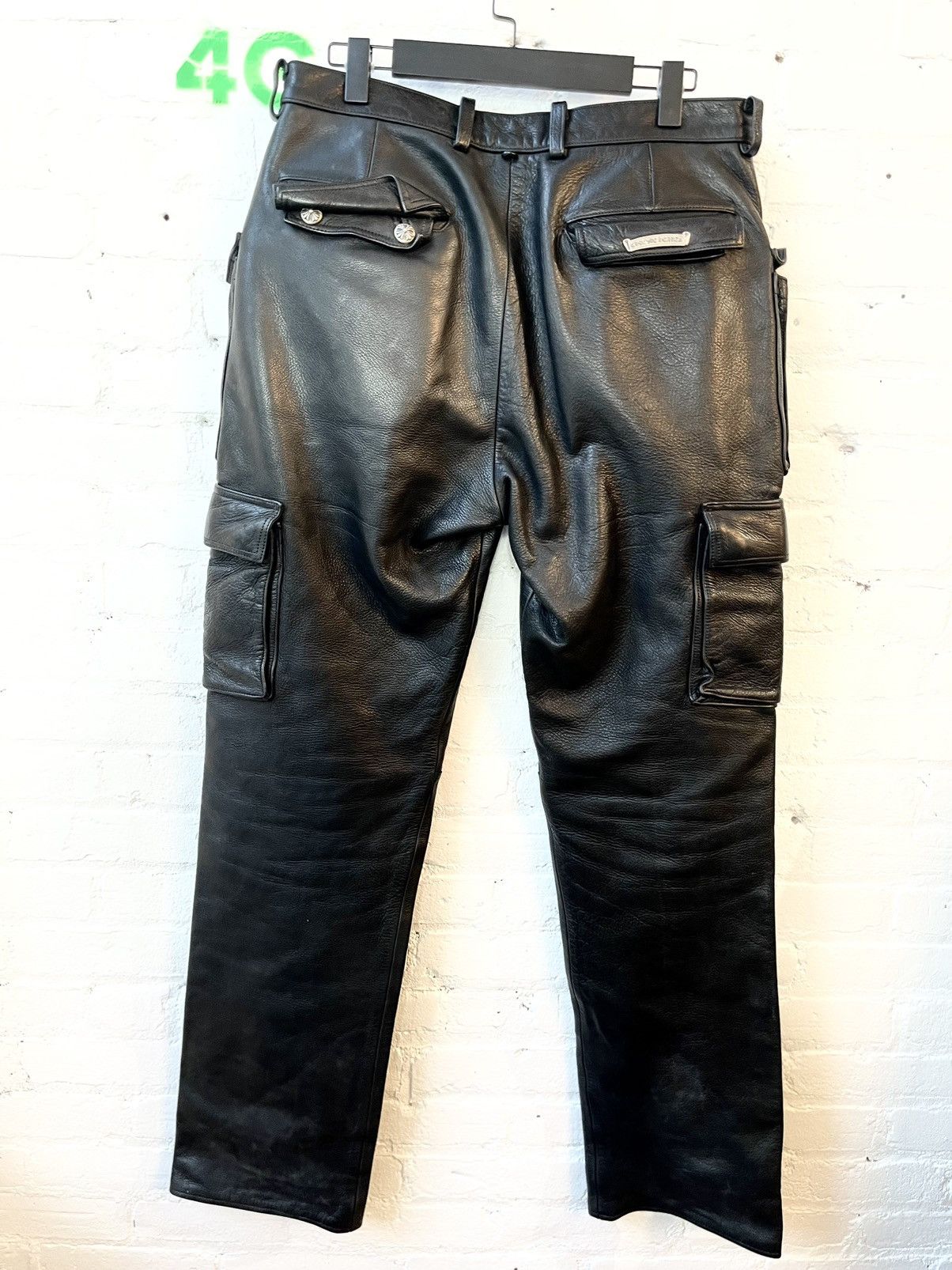 Chrome Hearts Chrome Hearts FULL LEATHER 9PKT Fatigue Cargo Pants Jeans Size US 34 / EU 50 - 11 Thumbnail