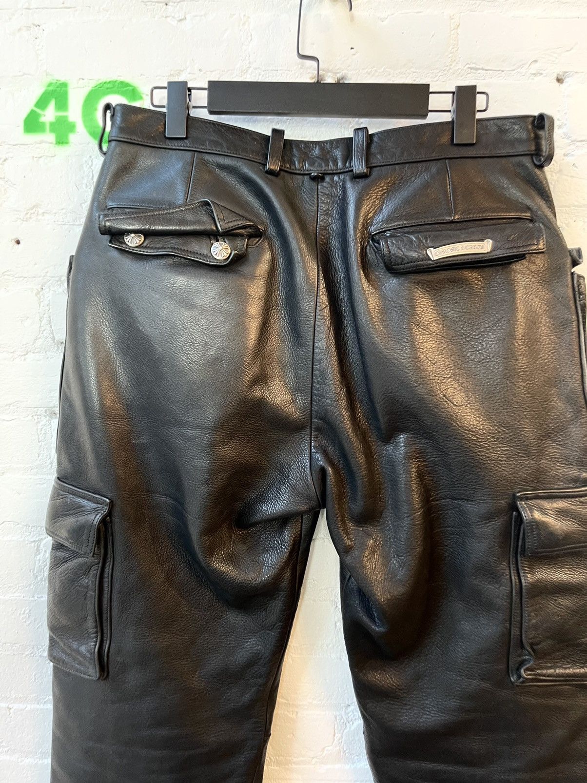 Chrome Hearts Chrome Hearts FULL LEATHER 9PKT Fatigue Cargo Pants Jeans Size US 34 / EU 50 - 12 Thumbnail