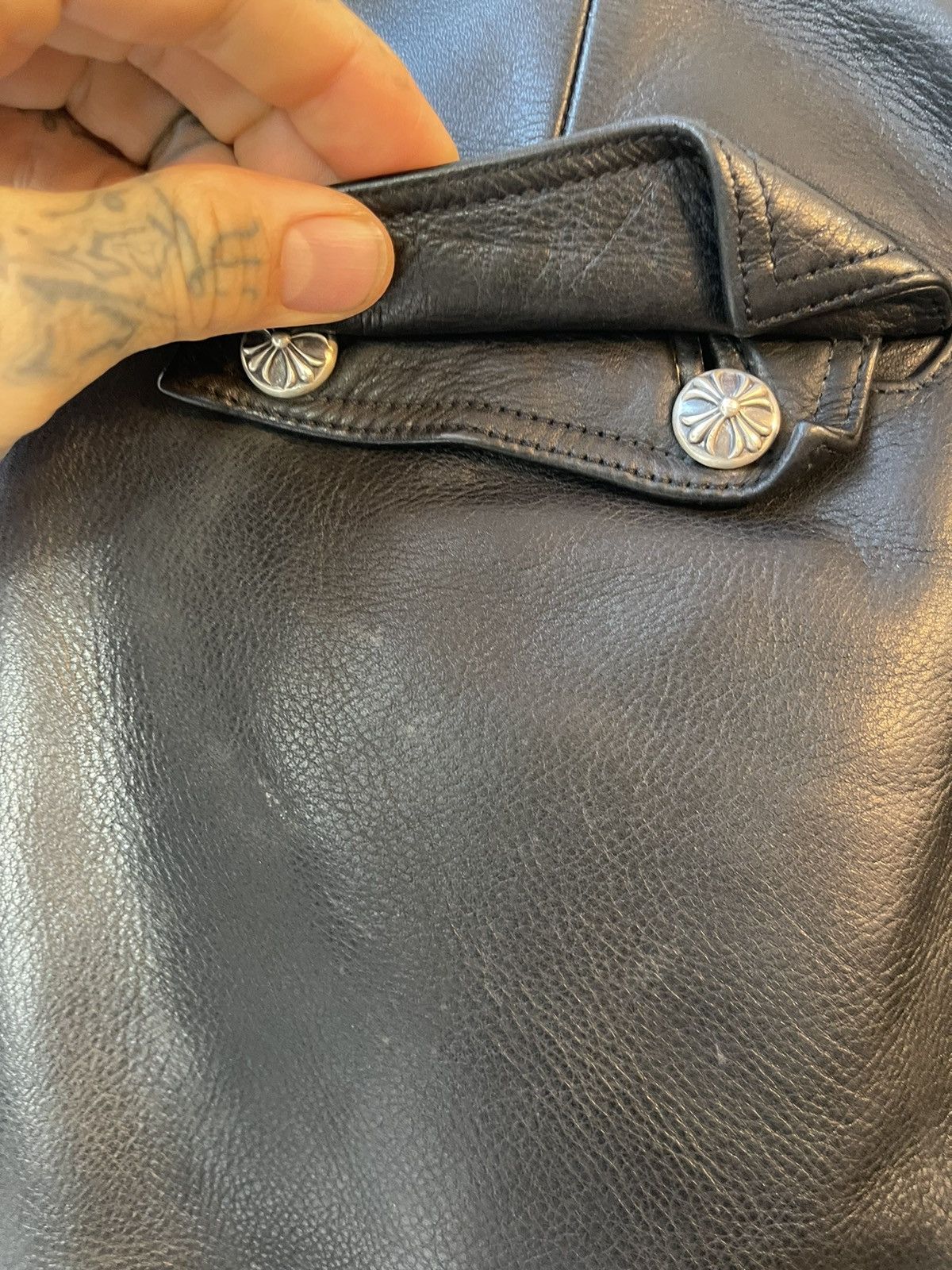 Chrome Hearts Chrome Hearts FULL LEATHER 9PKT Fatigue Cargo Pants Jeans Size US 34 / EU 50 - 15 Thumbnail