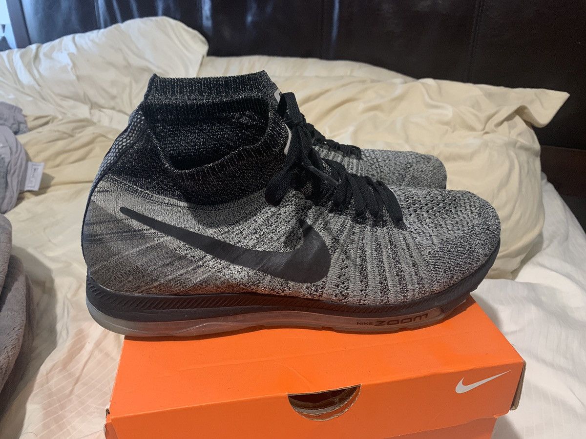 Nike zoom all out flynit grey/black sz 10