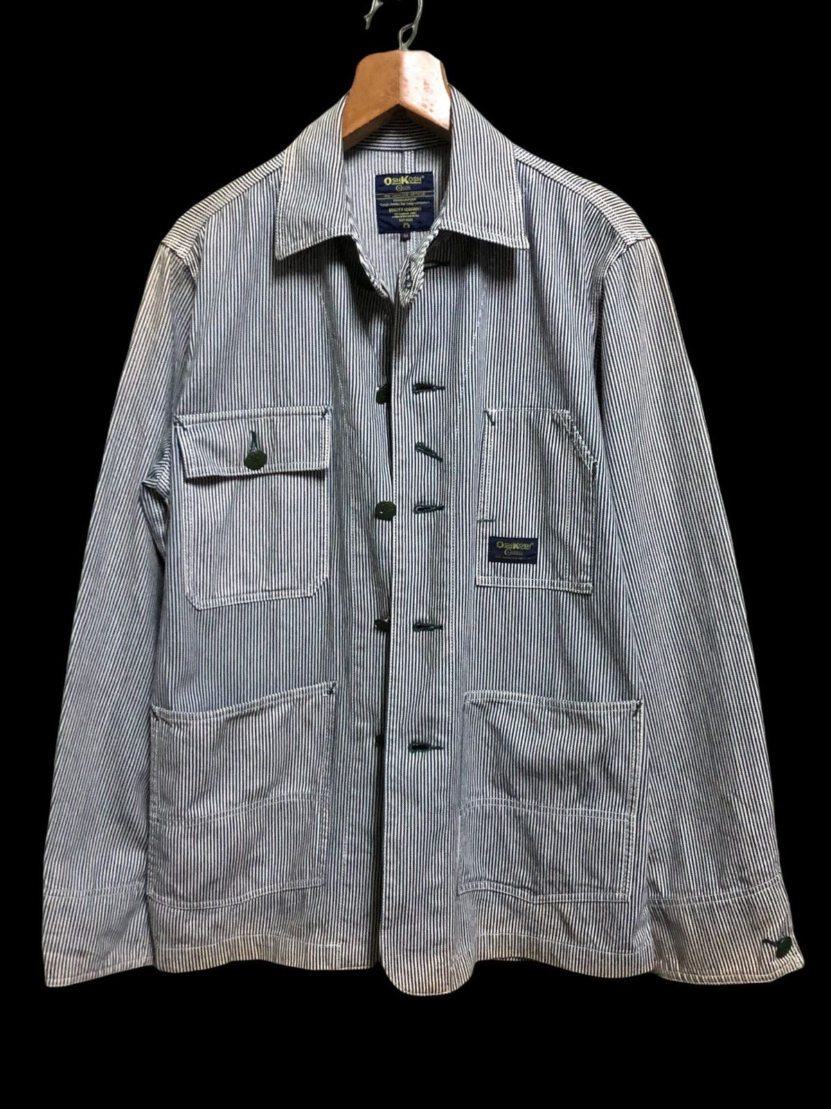 Oshkosh × Vintage Vintage Oshkosh Hickory Stripe Railroad Oshkosh × Vintage Vintage Oshkosh Hickory Stripe Railroad