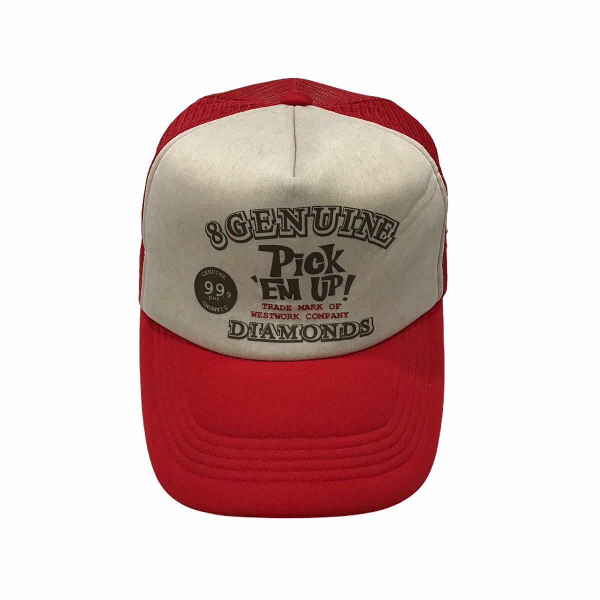 Designer 8 Genuine Pick Em Up Diamonds Trucker Hats Caps Size ONE SIZE - 1 Thumbnail