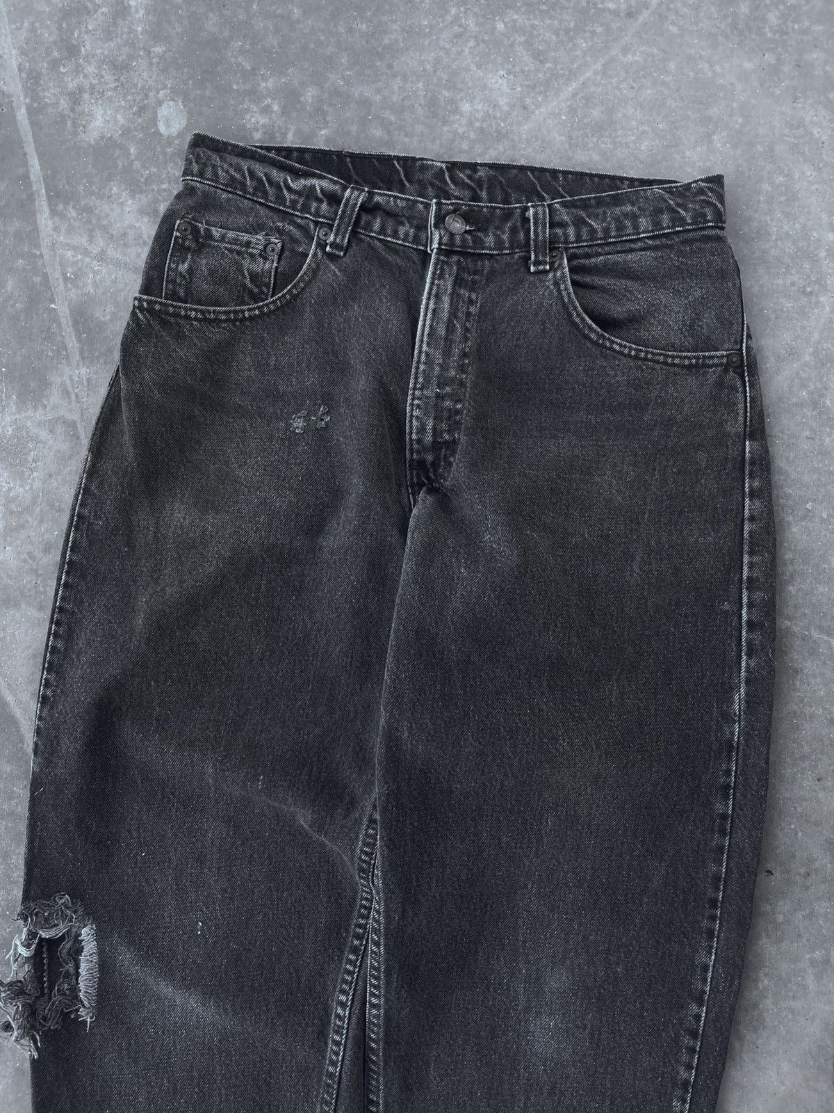 Levi's × Vintage Vintage 80's Levi's Faded Black 560 Denim Jeans Size US 32 / EU 48 - 2 Thumbnail