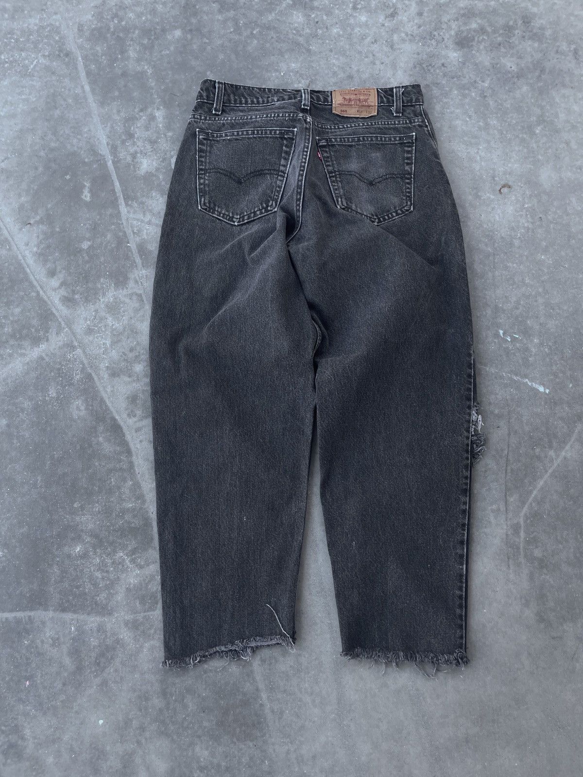 Levi's × Vintage Vintage 80's Levi's Faded Black 560 Denim Jeans Size US 32 / EU 48 - 4 Thumbnail