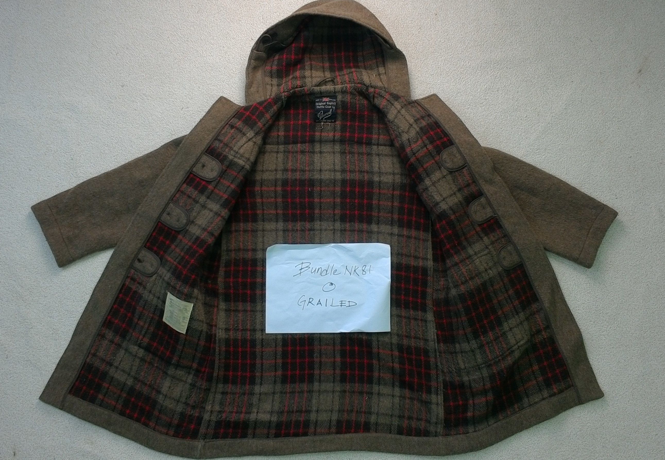 Gloverall THE ORIGINAL GLOVERALL BROWN WOOL DUFFLE COAT Size US M / EU 48-50 / 2 - 8 Thumbnail