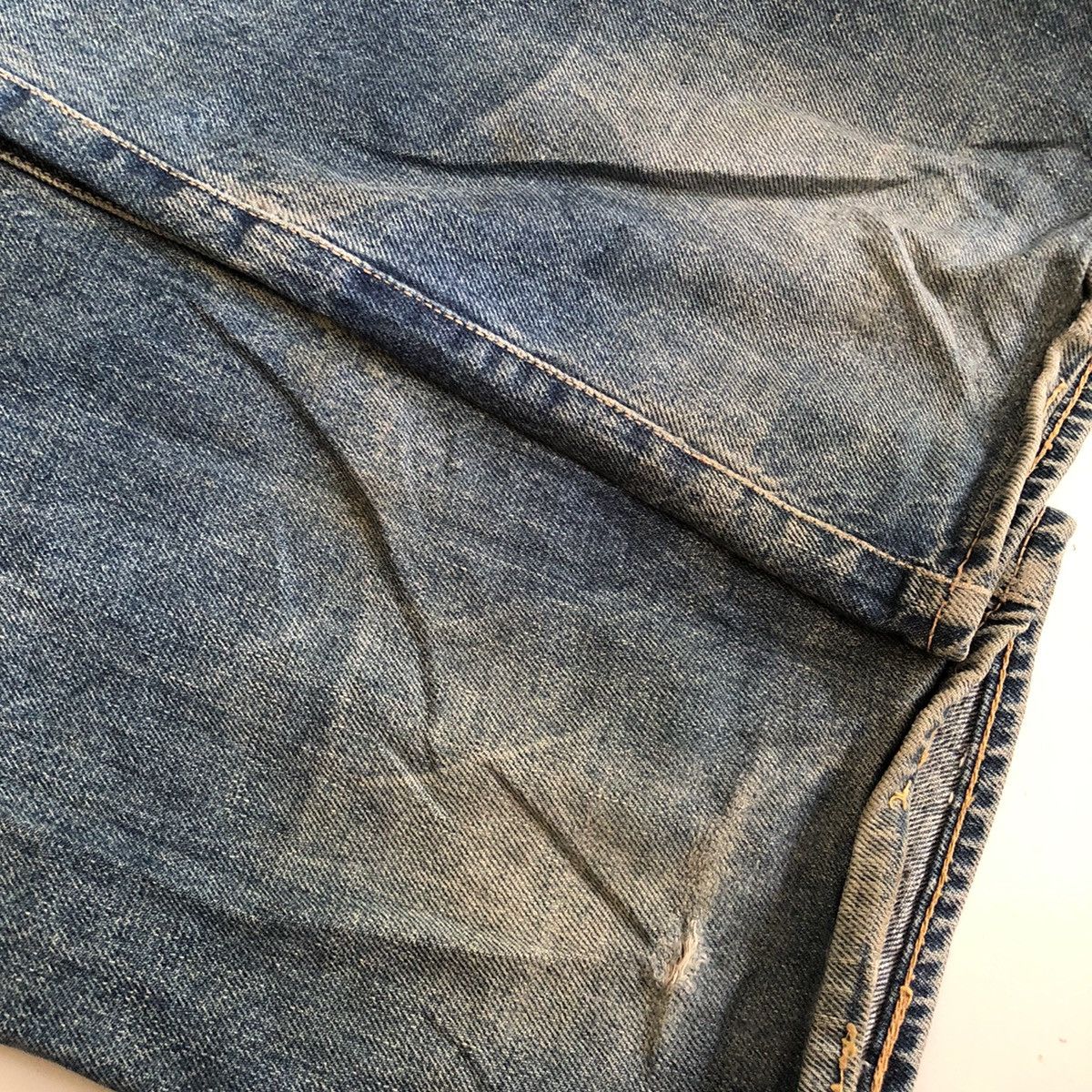 Vintage Evisu No.2 Daicock Japan Ripped Denim Selvadge