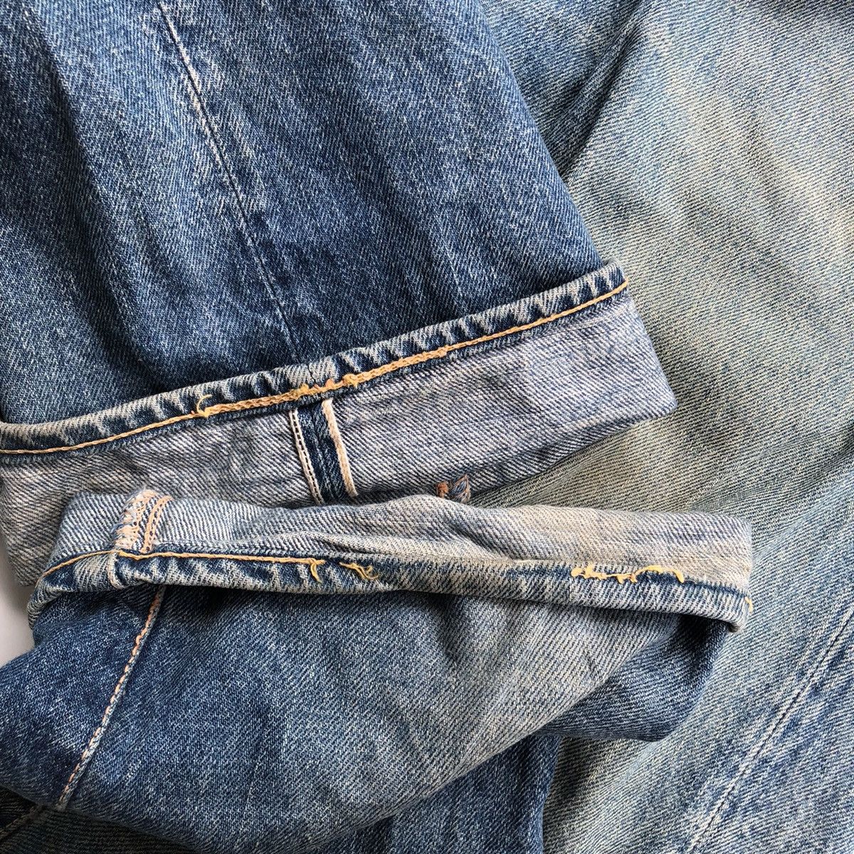 Vintage Evisu No.2 Daicock Japan Ripped Denim Selvadge